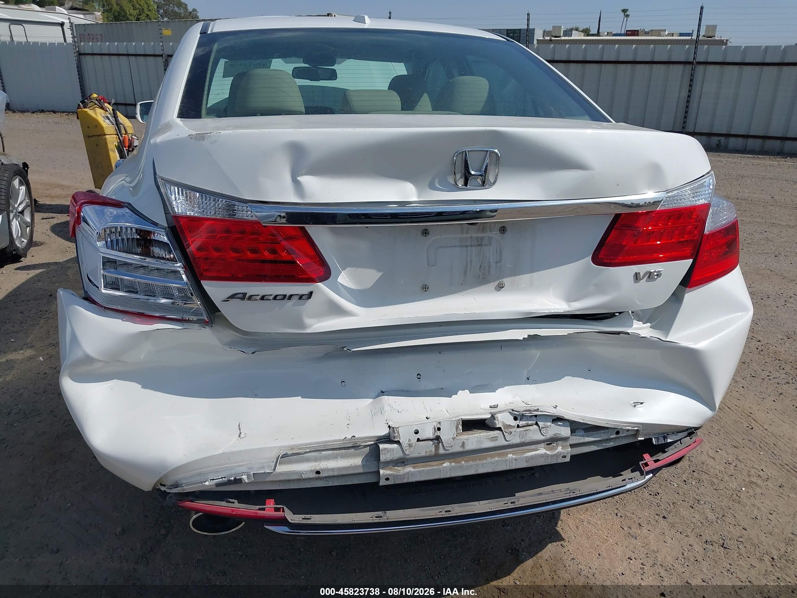 2013 Honda Accord Ex-l V-6 Белый vin: 1HGCR3F85DA002748
