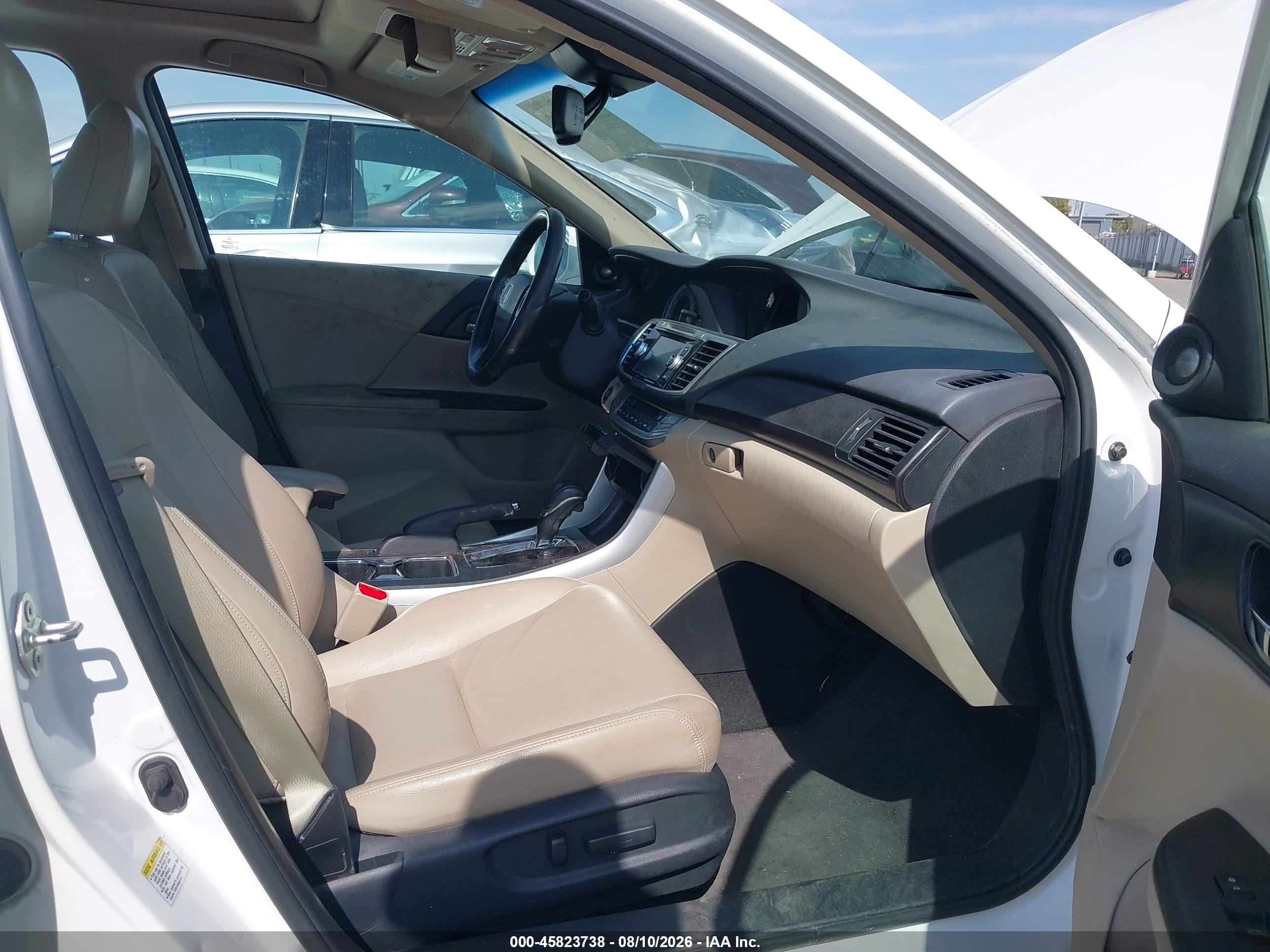 2013 Honda Accord Ex-l V-6 Белый vin: 1HGCR3F85DA002748