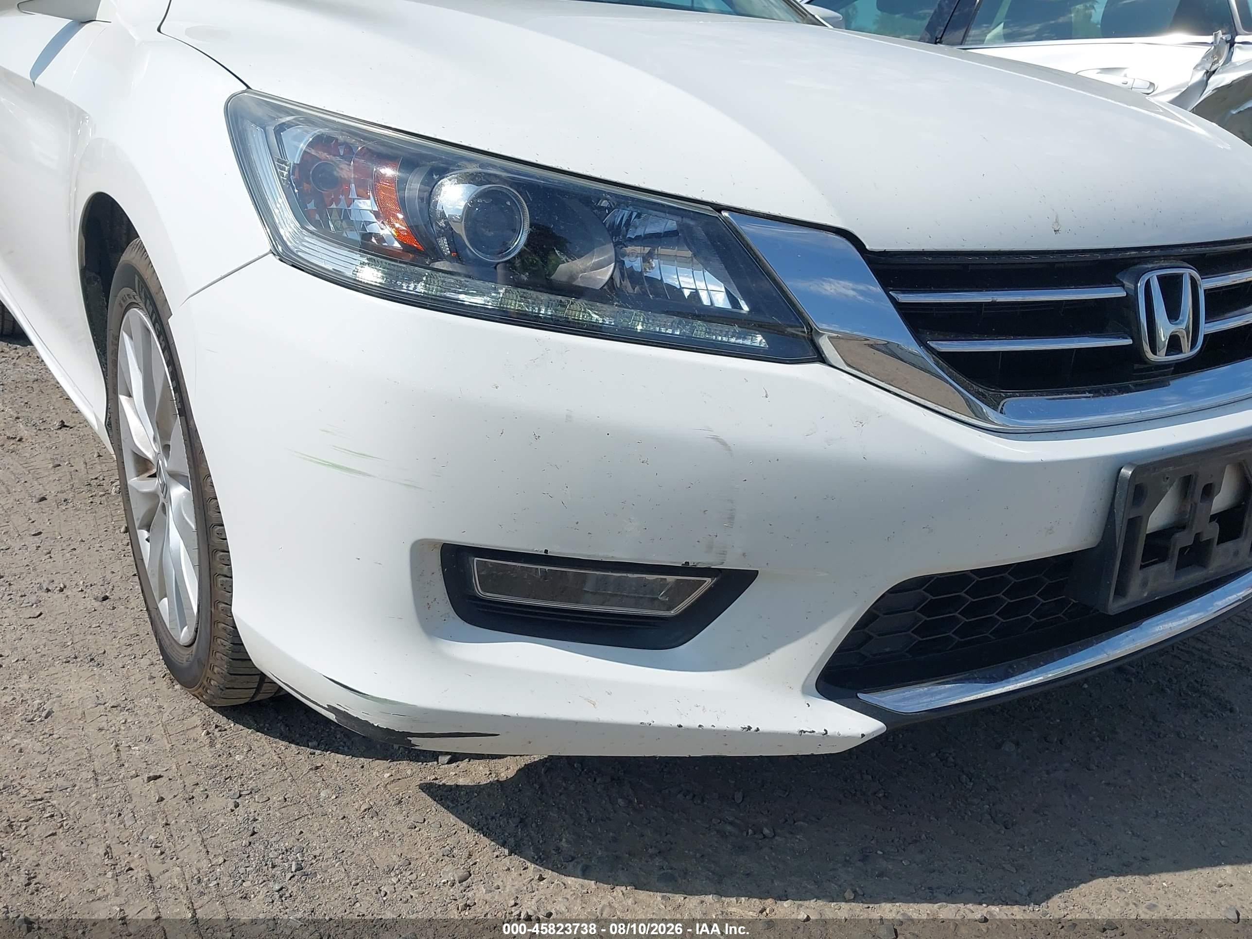 2013 Honda Accord Ex-l V-6 Белый vin: 1HGCR3F85DA002748