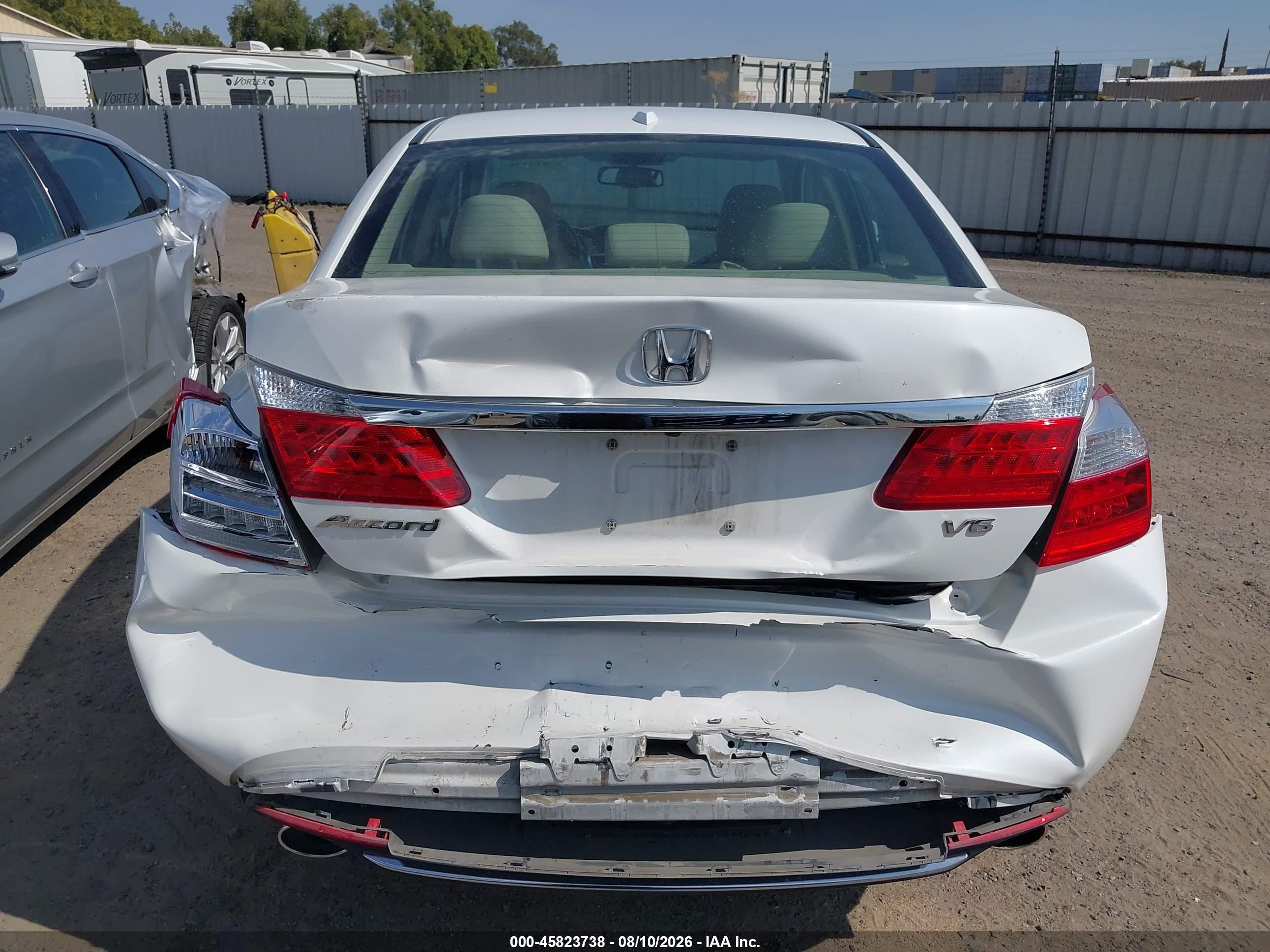 2013 Honda Accord Ex-l V-6 Белый vin: 1HGCR3F85DA002748