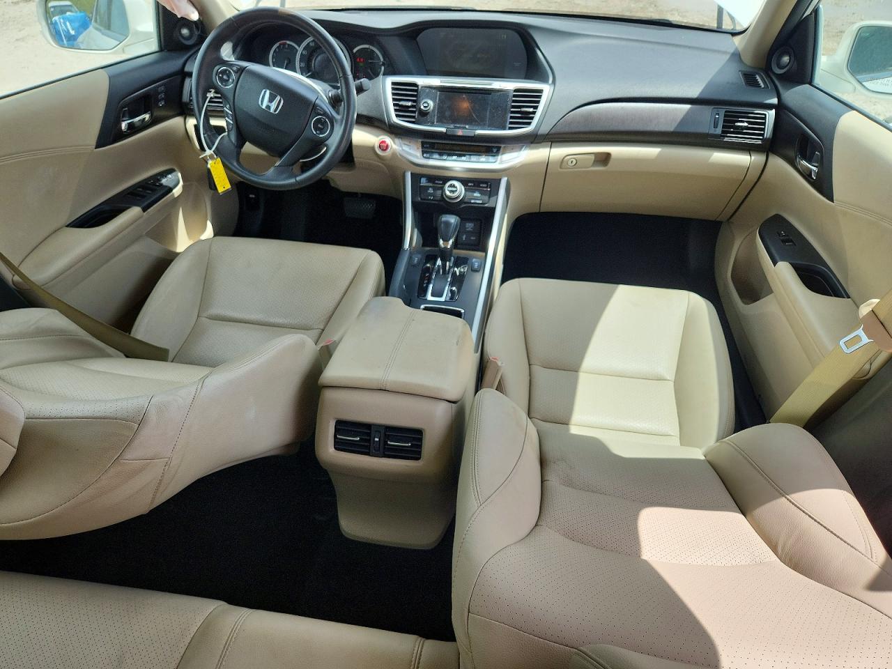2013 Honda Accord Exl White vin: 1HGCR3F85DA013085