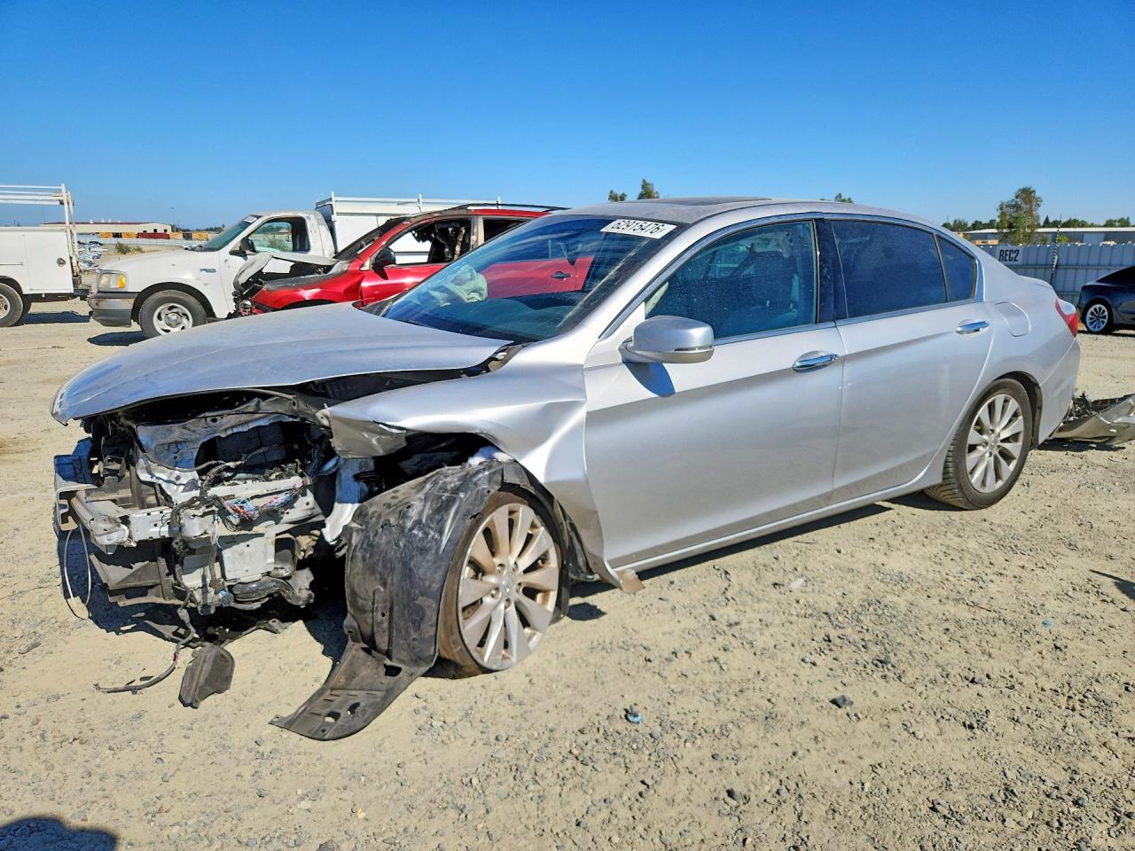 2013 Honda Accord Exl Серебряный vin: 1HGCR3F85DA013751