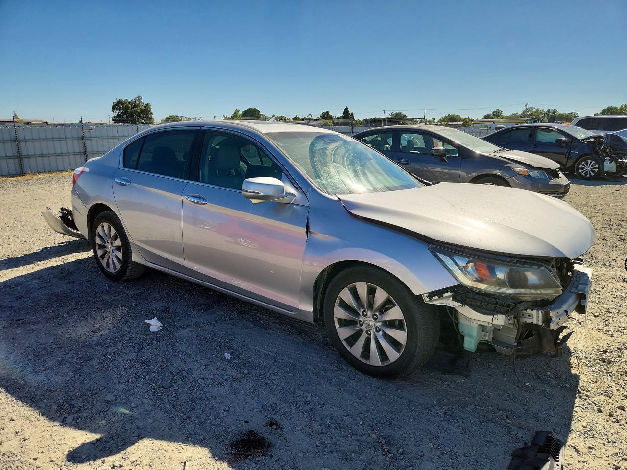 2013 Honda Accord Exl Серебряный vin: 1HGCR3F85DA013751