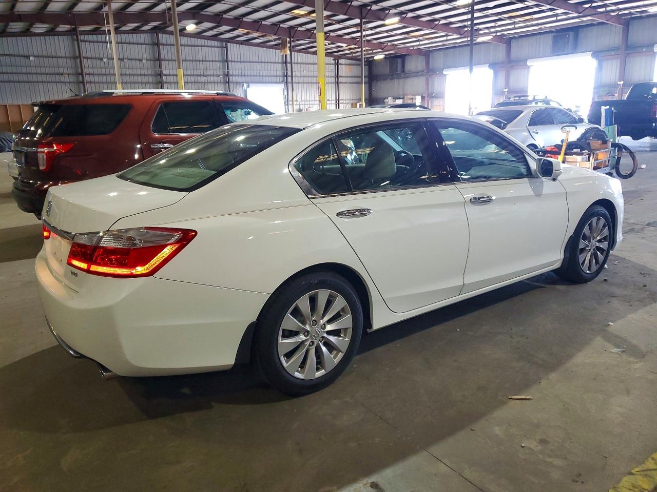 2013 Honda Accord Exl Белый vin: 1HGCR3F85DA015872