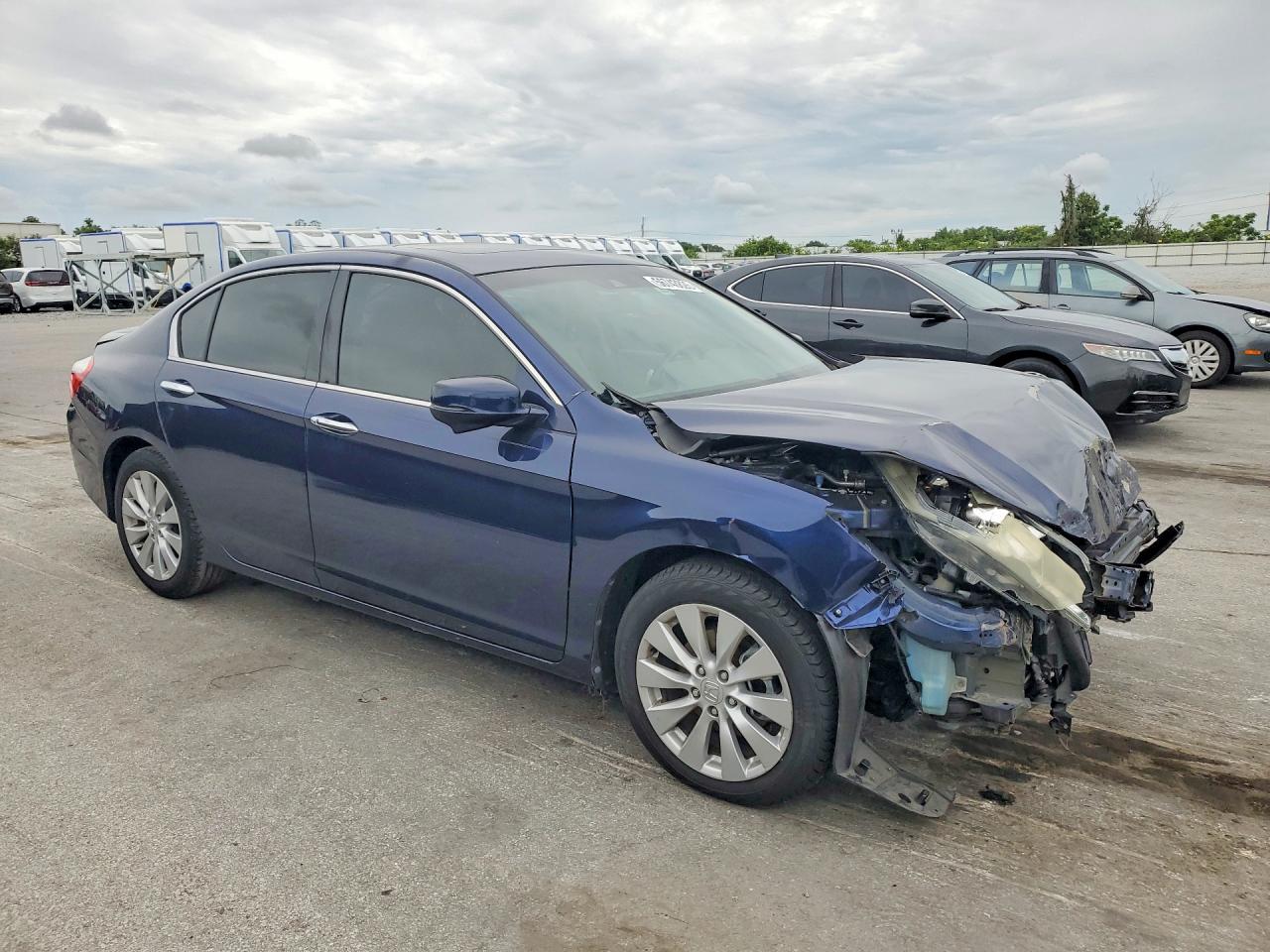 2013 Honda Accord Exl Blue vin: 1HGCR3F85DA025169