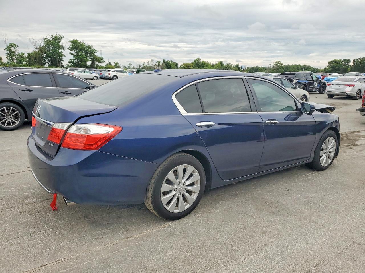 2013 Honda Accord Exl Blue vin: 1HGCR3F85DA025169