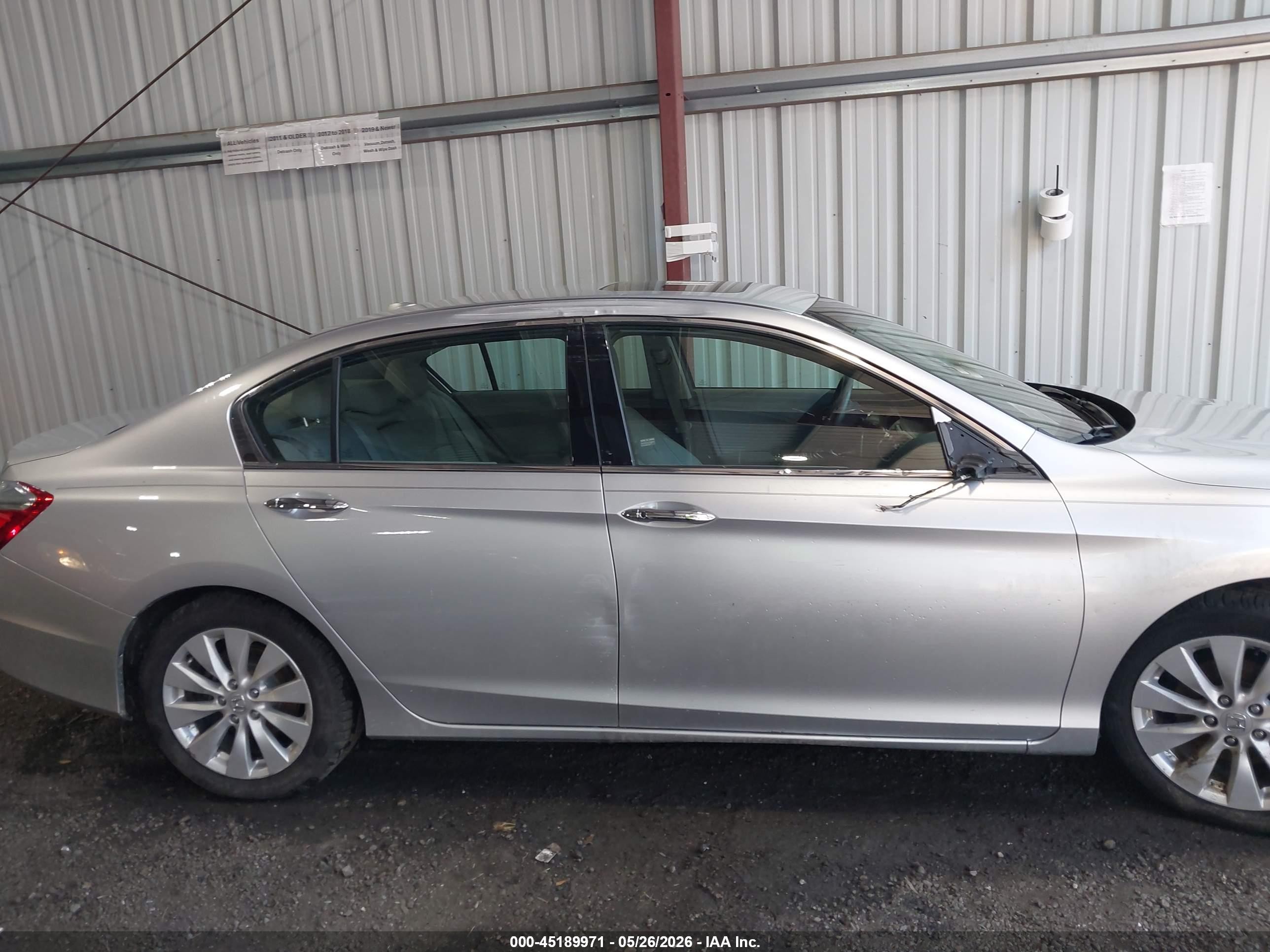 2013 Honda Accord Ex-l V-6 Серебряный vin: 1HGCR3F85DA028847