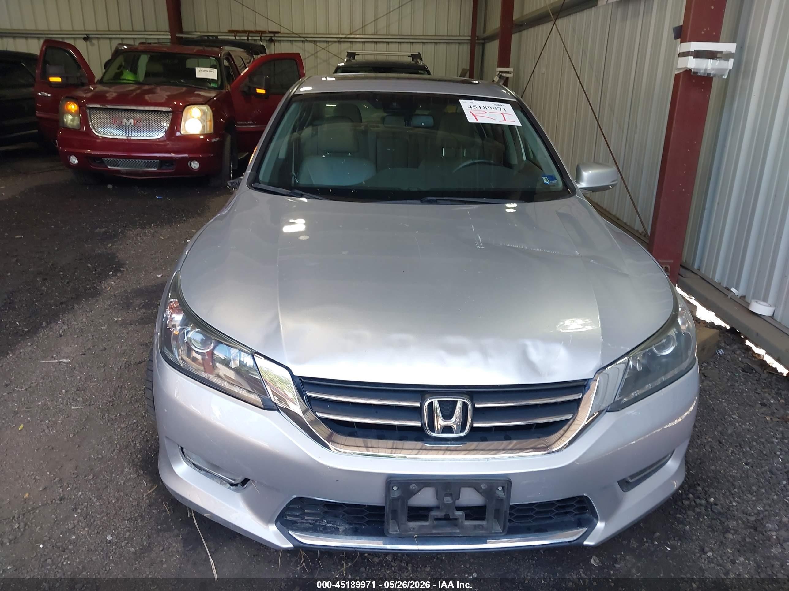 2013 Honda Accord Ex-l V-6 Серебряный vin: 1HGCR3F85DA028847
