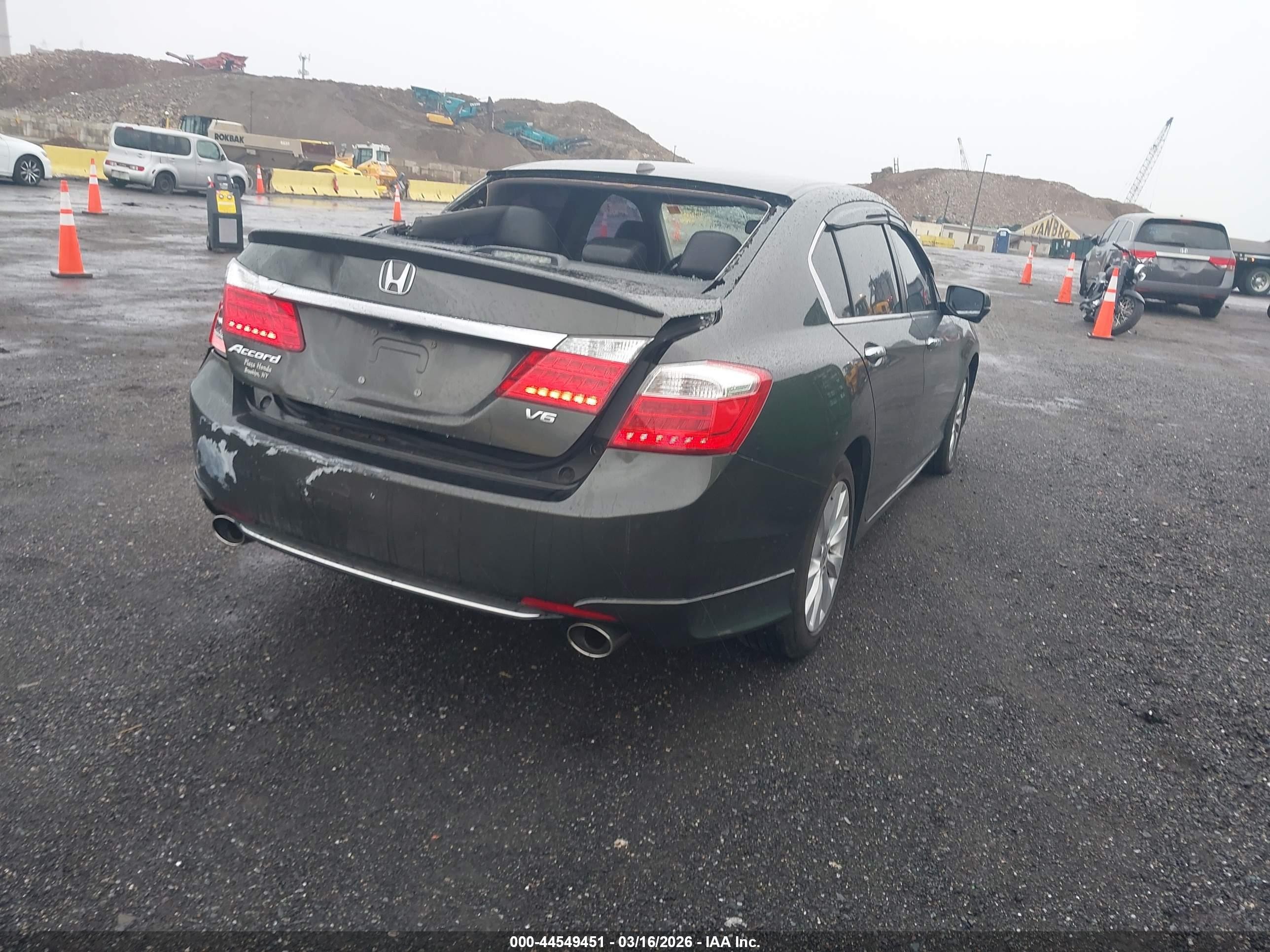 2013 Honda Accord Ex-l V-6 Gray vin: 1HGCR3F85DA031361