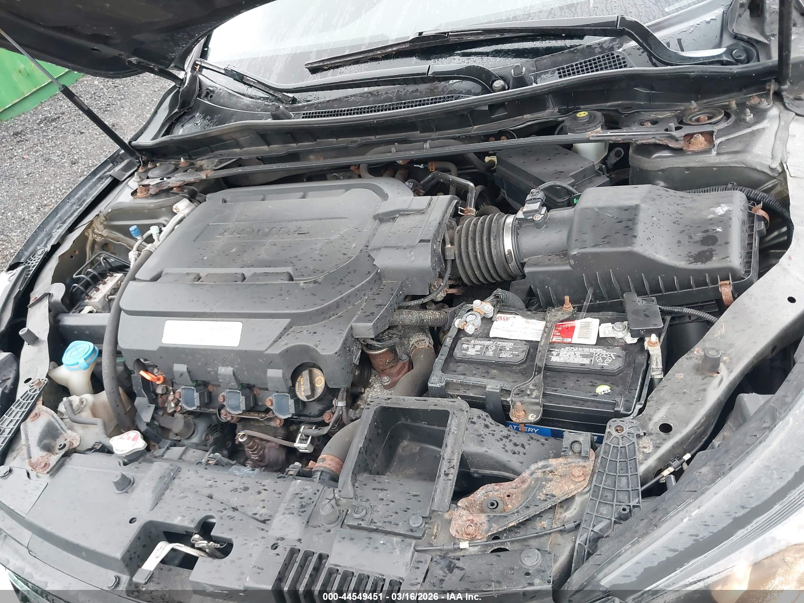 2013 Honda Accord Ex-l V-6 Gray vin: 1HGCR3F85DA031361