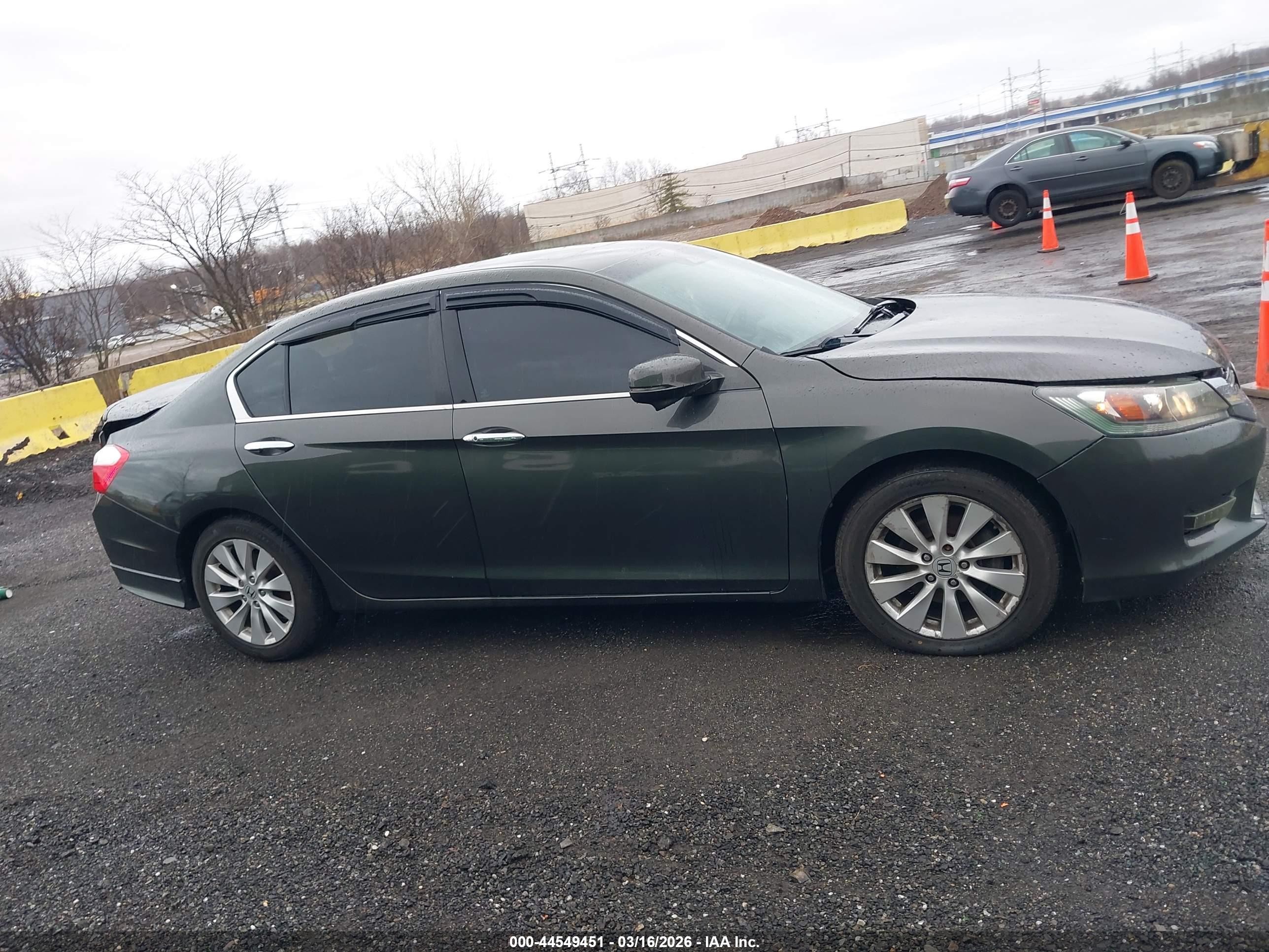 2013 Honda Accord Ex-l V-6 Gray vin: 1HGCR3F85DA031361