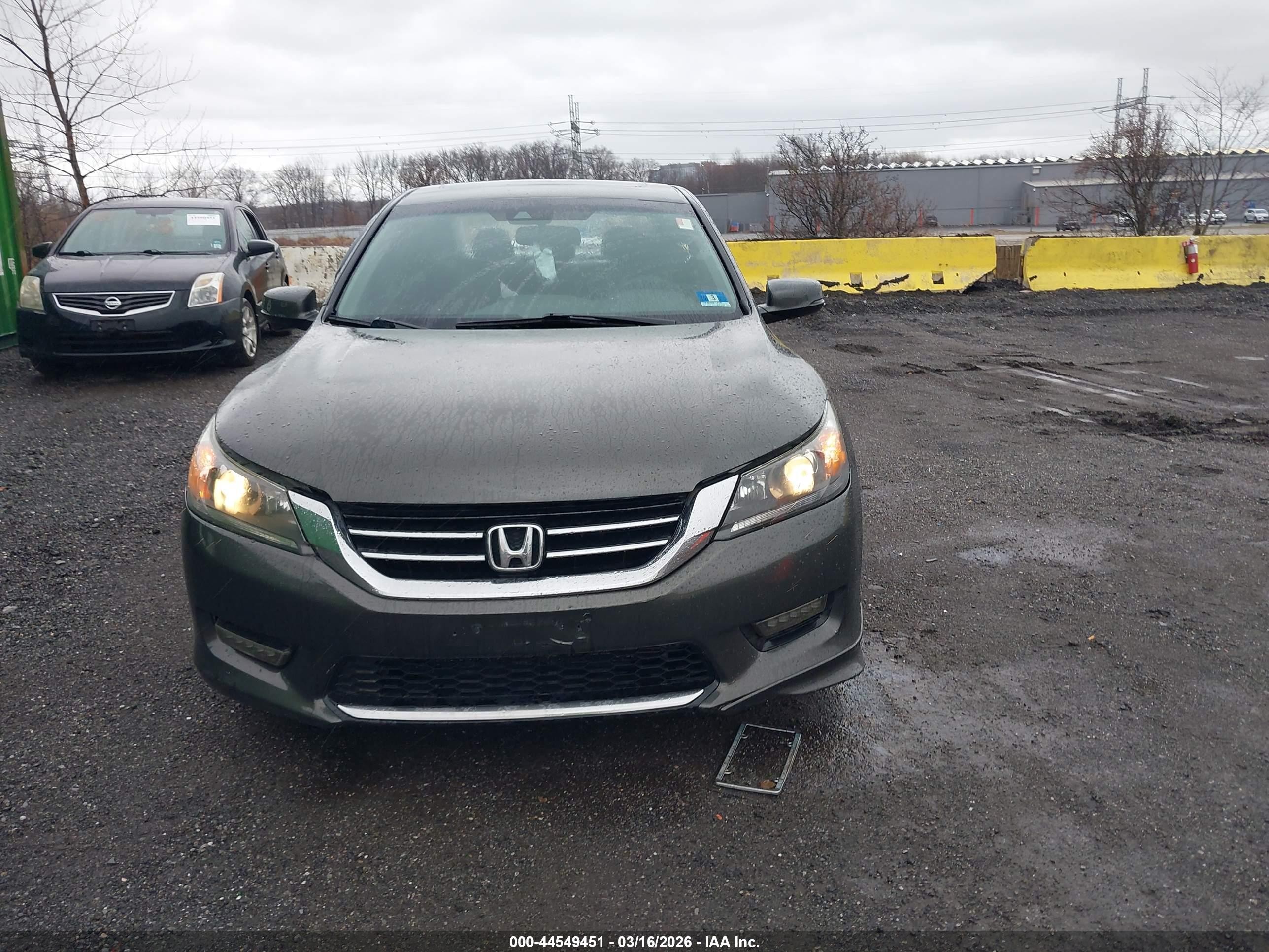 2013 Honda Accord Ex-l V-6 Gray vin: 1HGCR3F85DA031361