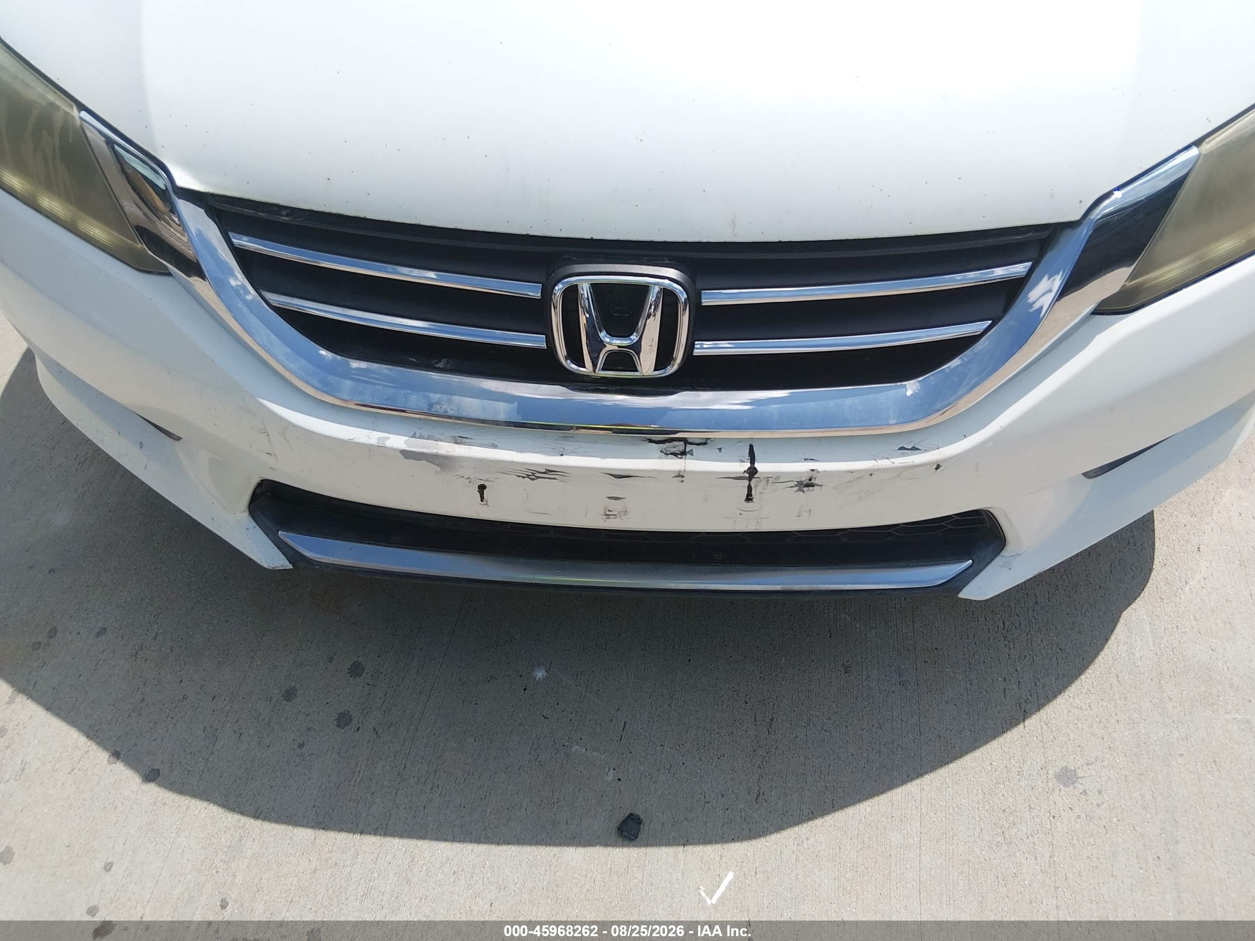 2013 Honda Accord Ex-l V-6 White vin: 1HGCR3F85DA047852