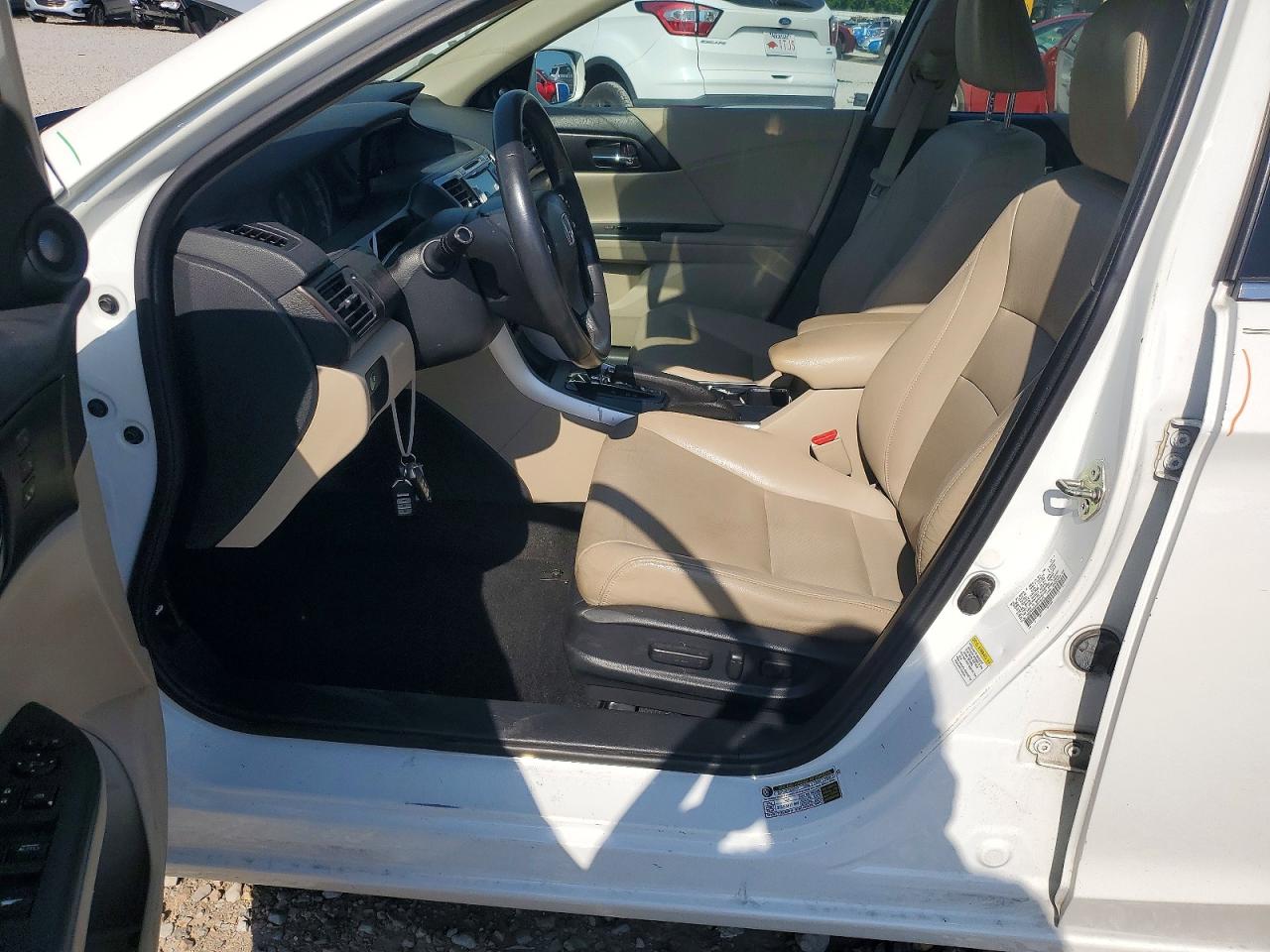 2014 Honda Accord Exl White vin: 1HGCR3F85EA004792