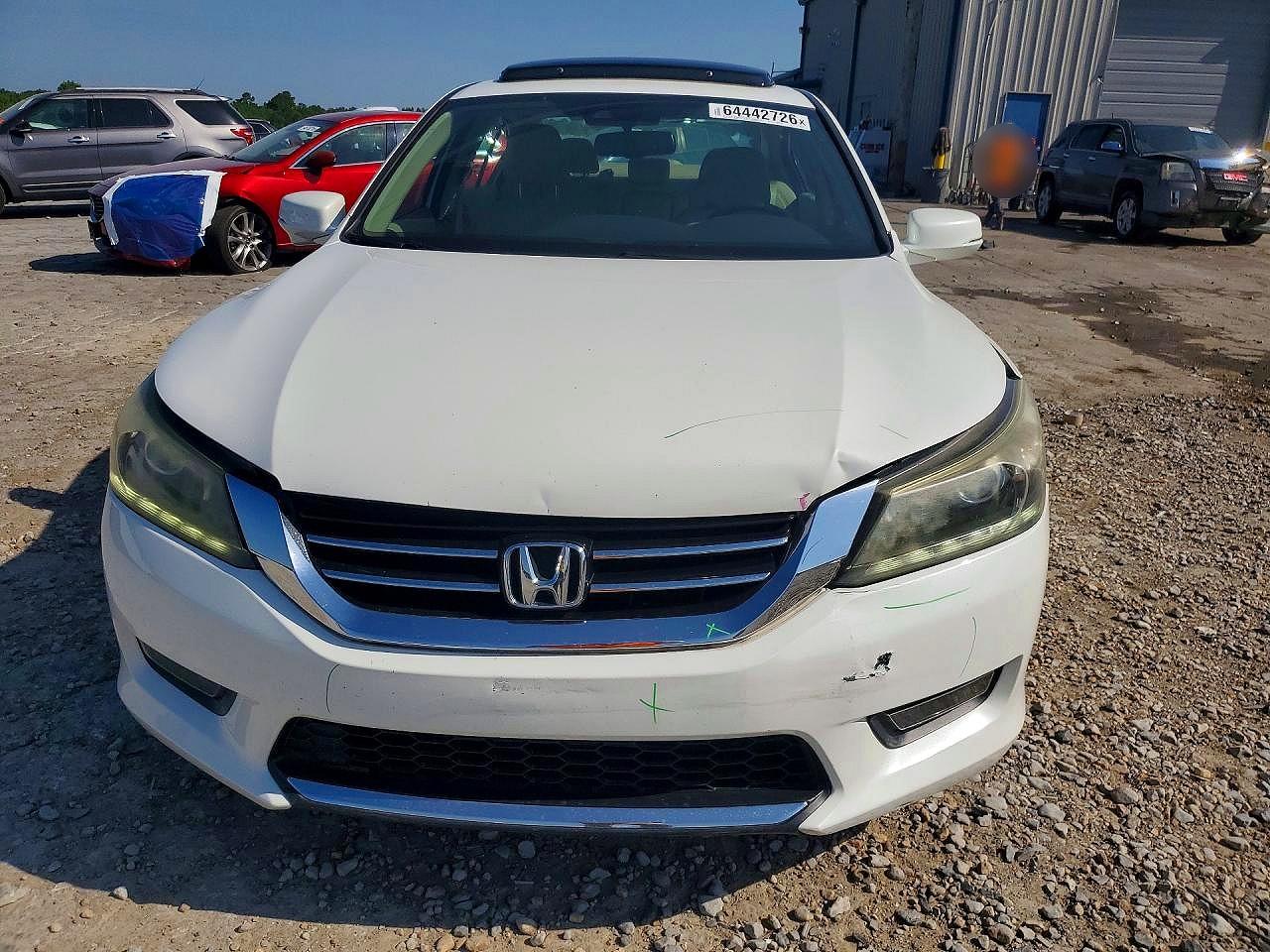 2014 Honda Accord Exl White vin: 1HGCR3F85EA004792