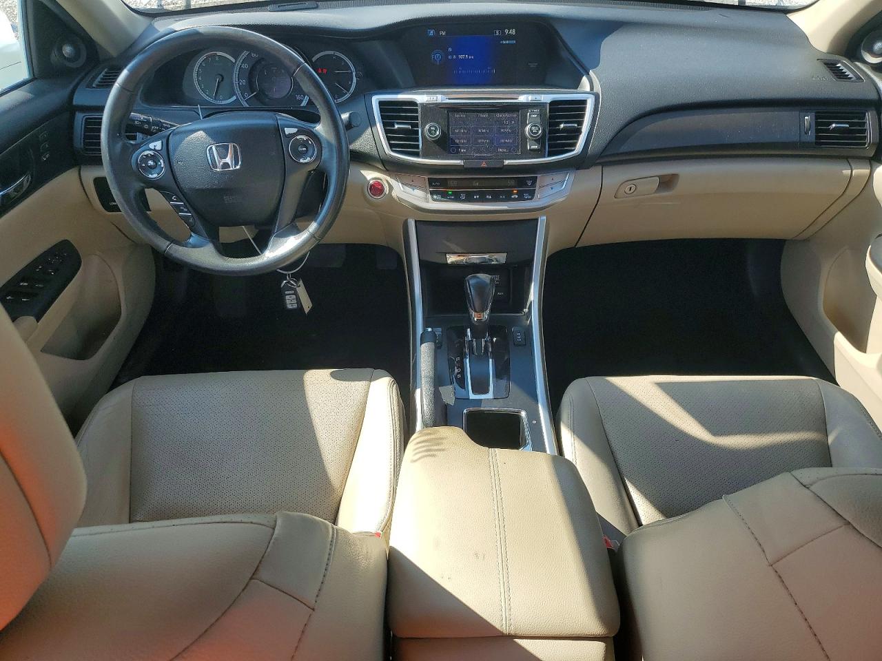 2014 Honda Accord Exl White vin: 1HGCR3F85EA004792