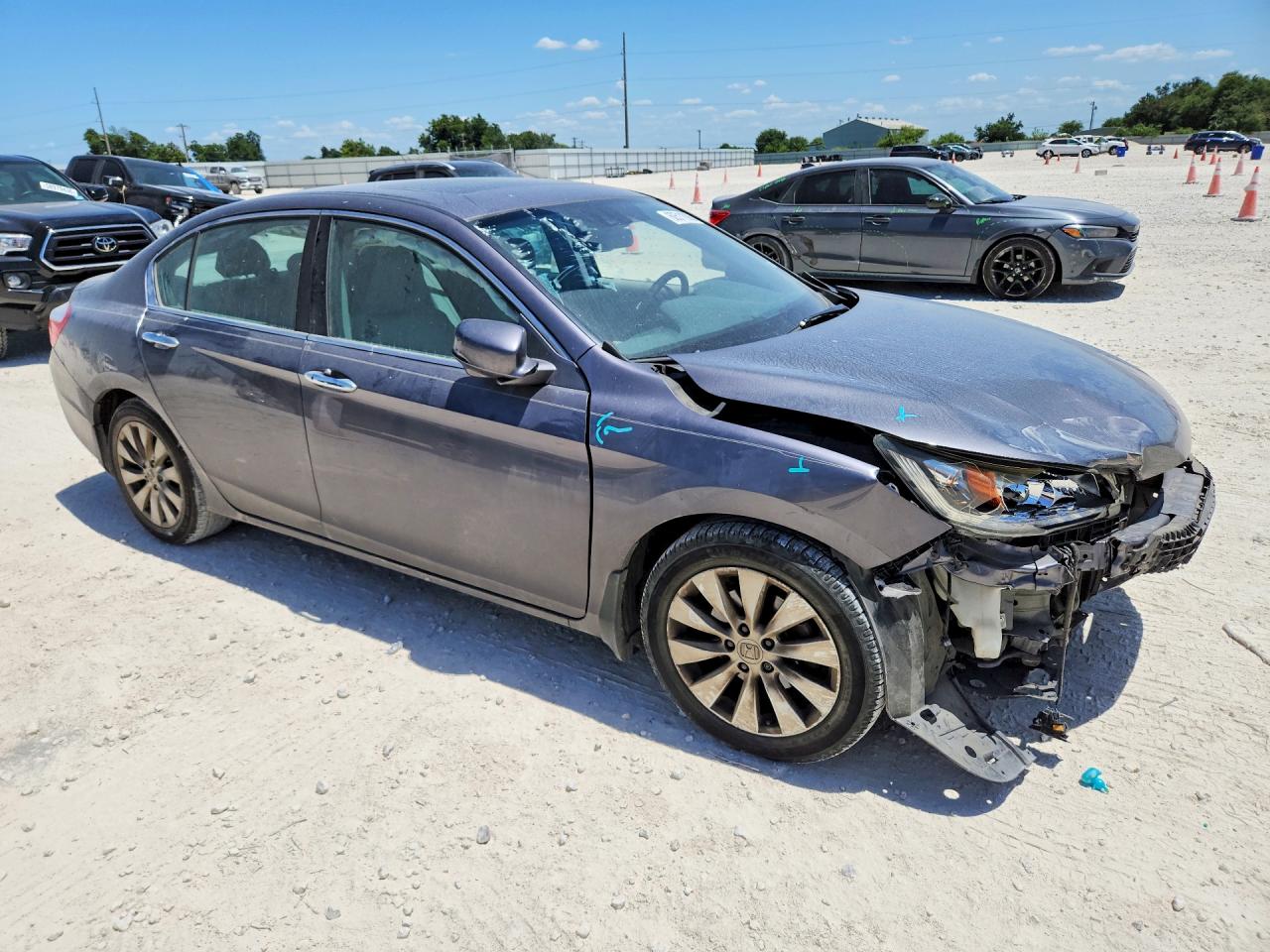 2014 Honda Accord Exl Silver vin: 1HGCR3F85EA019423