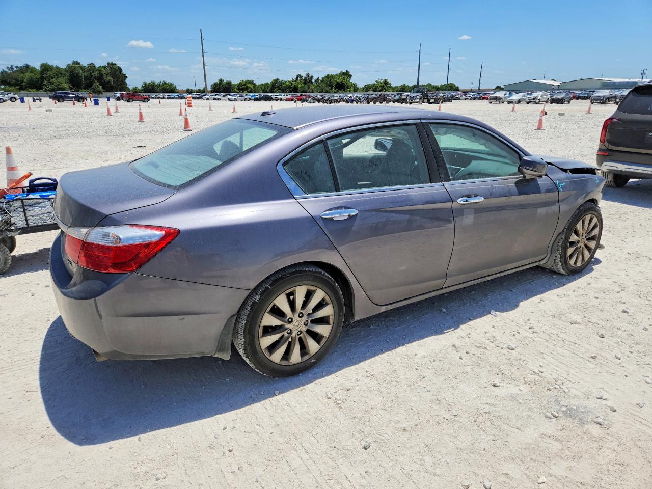 2014 Honda Accord Exl Silver vin: 1HGCR3F85EA019423