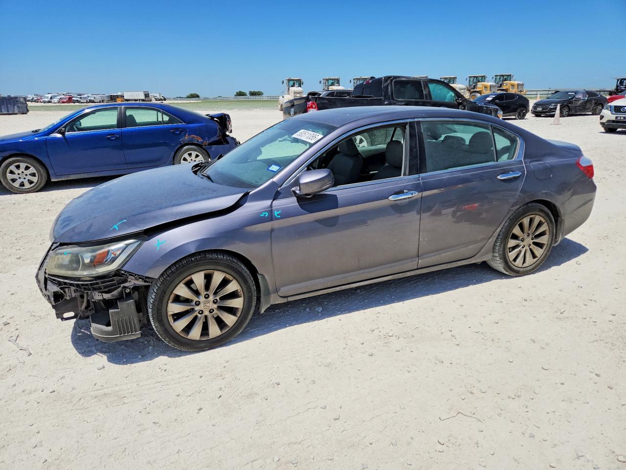 2014 Honda Accord Exl Silver vin: 1HGCR3F85EA019423