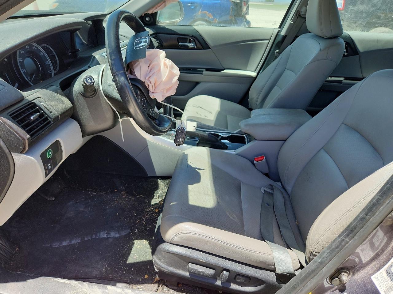 2014 Honda Accord Exl Silver vin: 1HGCR3F85EA019423