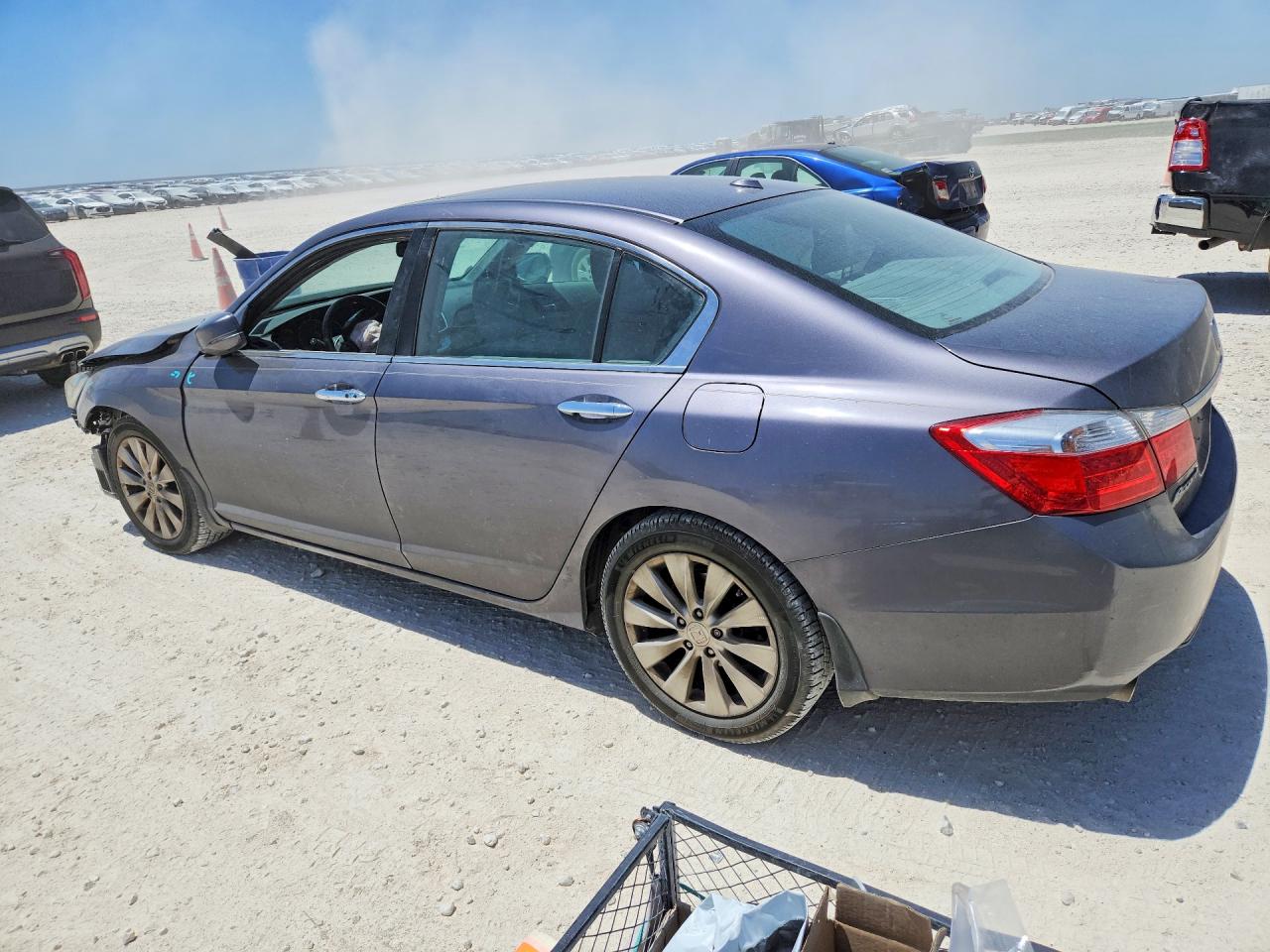 2014 Honda Accord Exl Silver vin: 1HGCR3F85EA019423
