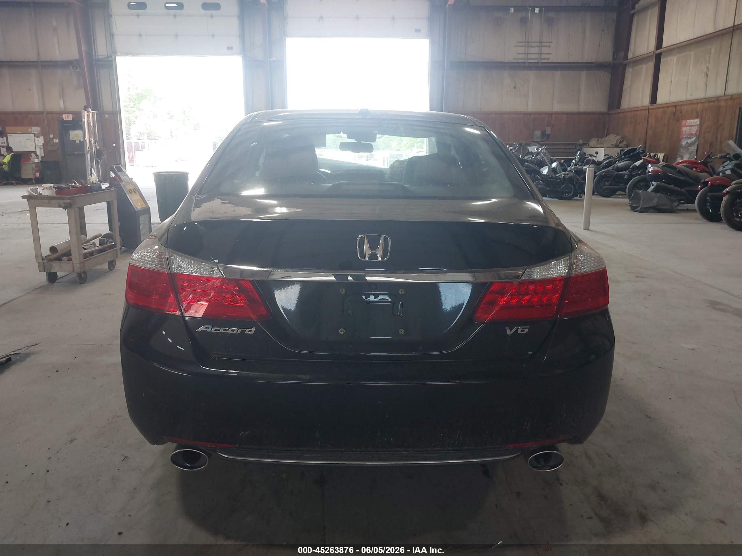 2014 Honda Accord Ex-l V-6 Black vin: 1HGCR3F85EA025299
