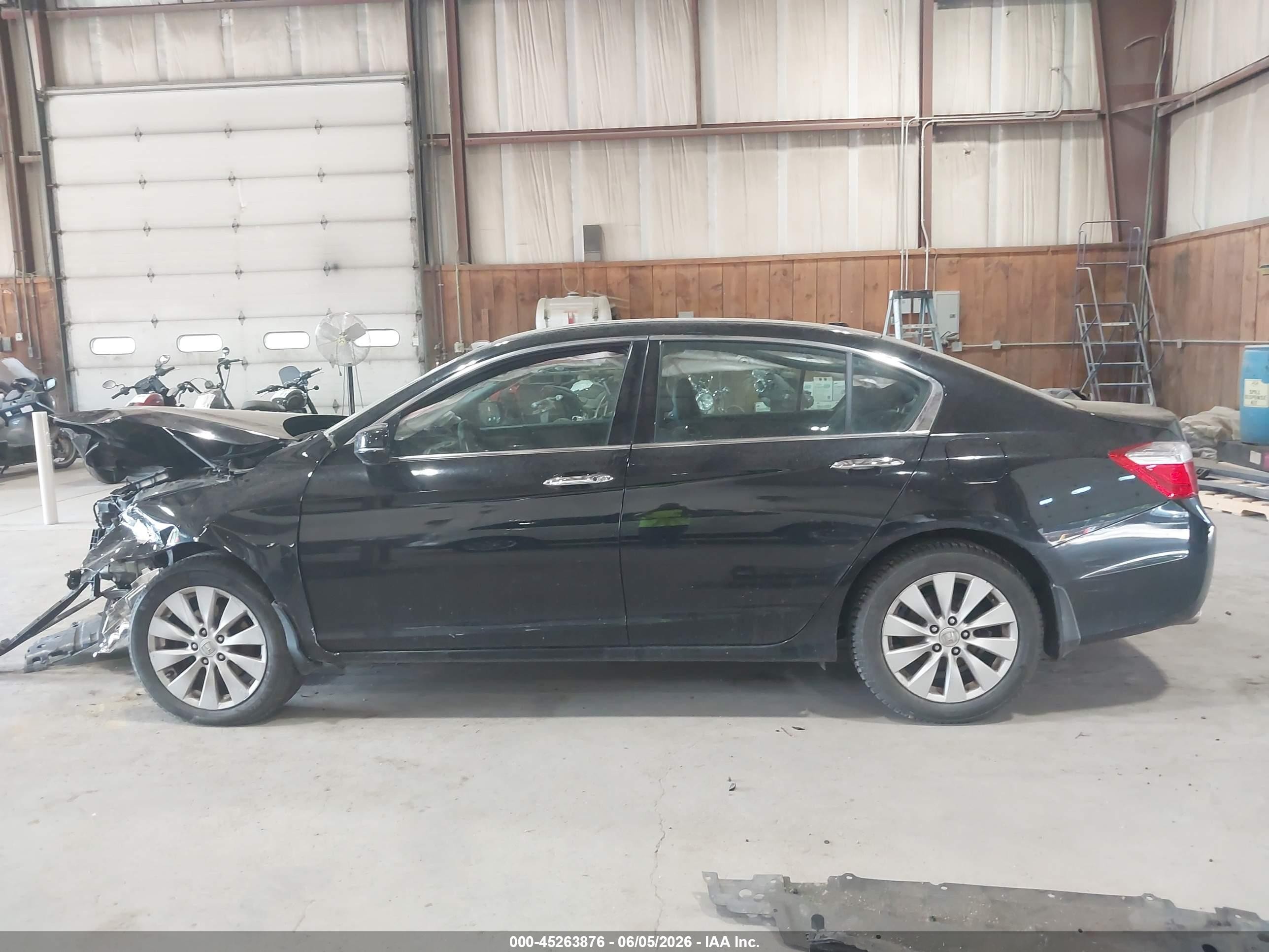 2014 Honda Accord Ex-l V-6 Black vin: 1HGCR3F85EA025299