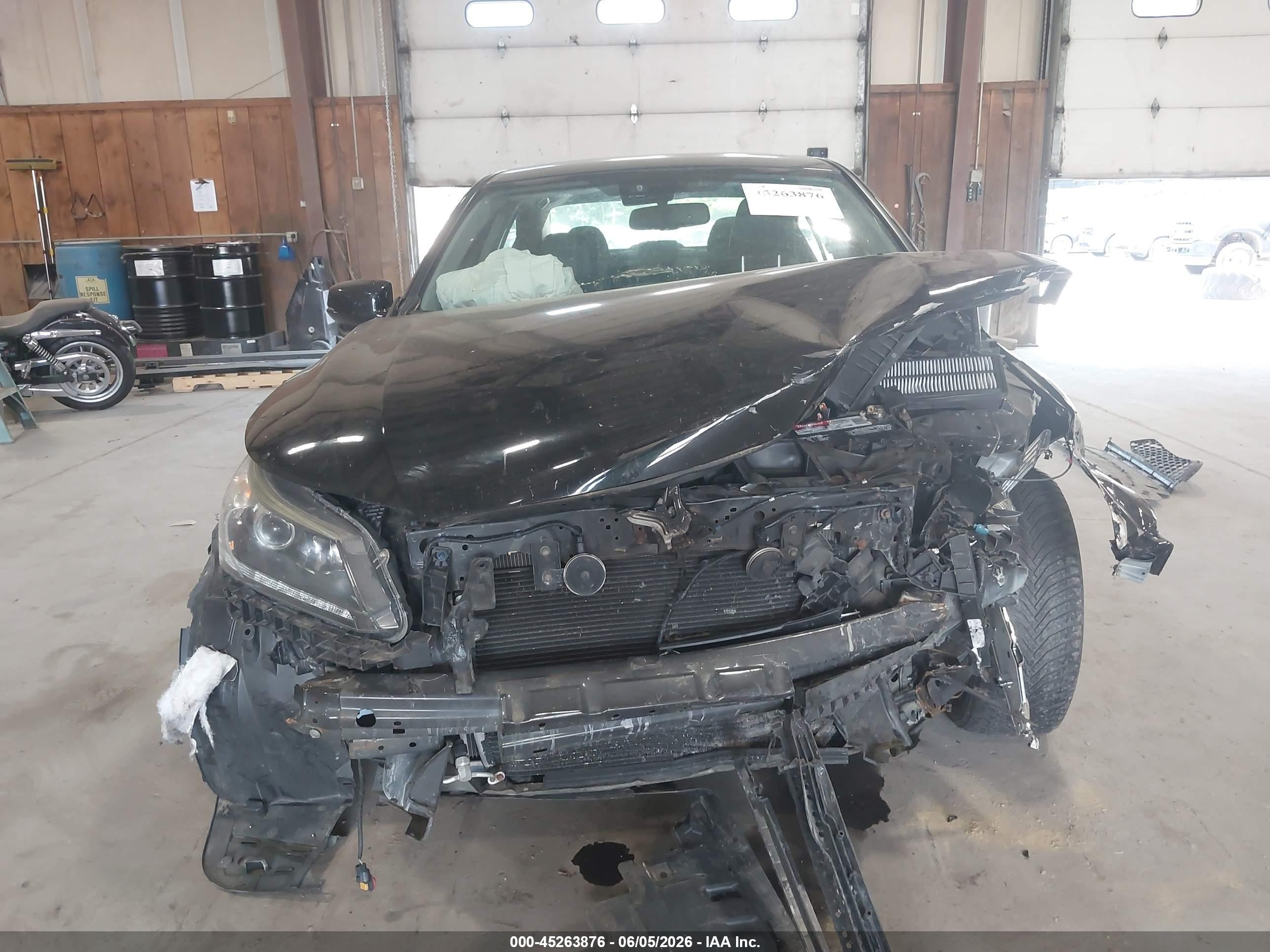 2014 Honda Accord Ex-l V-6 Black vin: 1HGCR3F85EA025299
