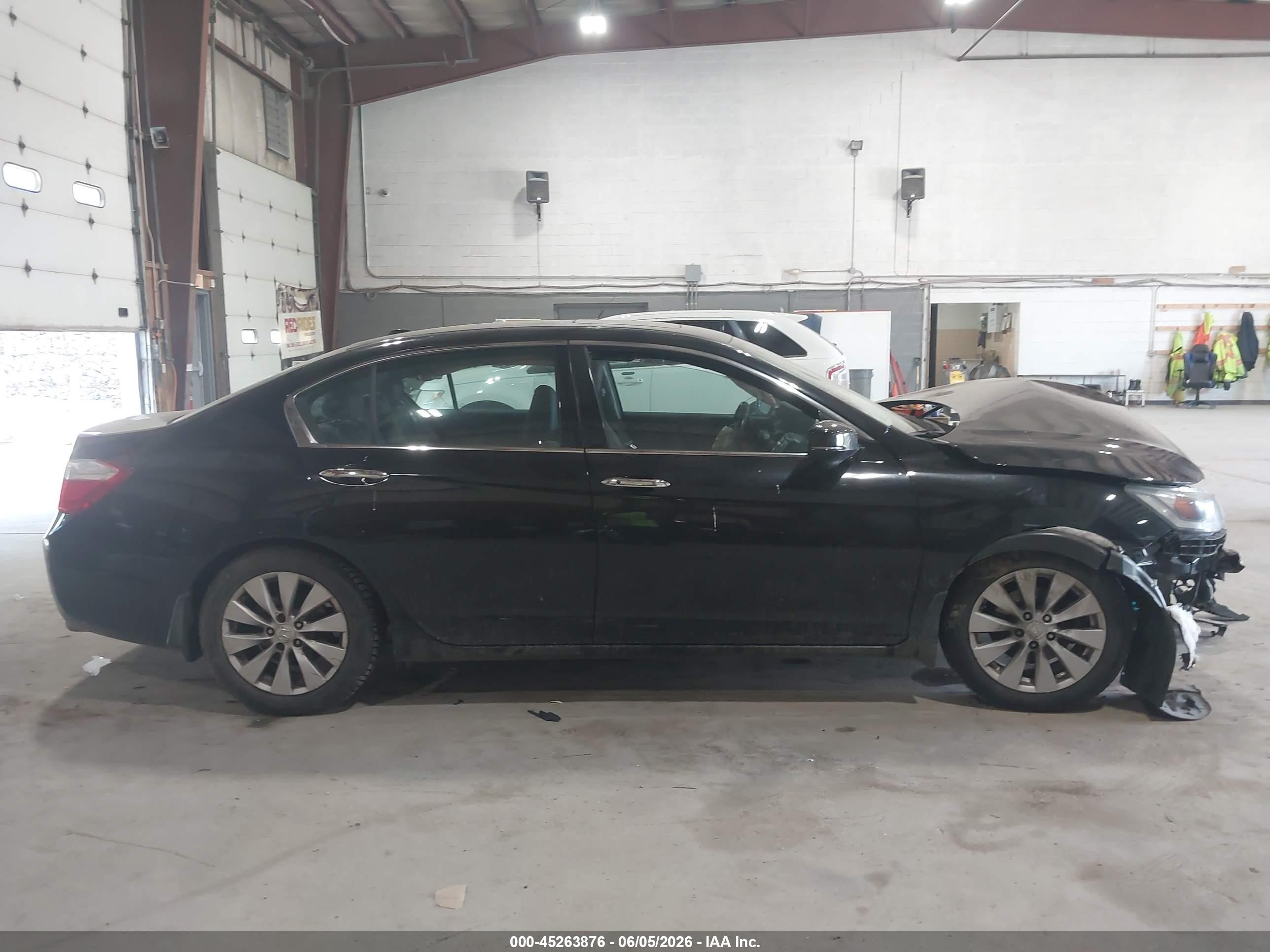 2014 Honda Accord Ex-l V-6 Black vin: 1HGCR3F85EA025299
