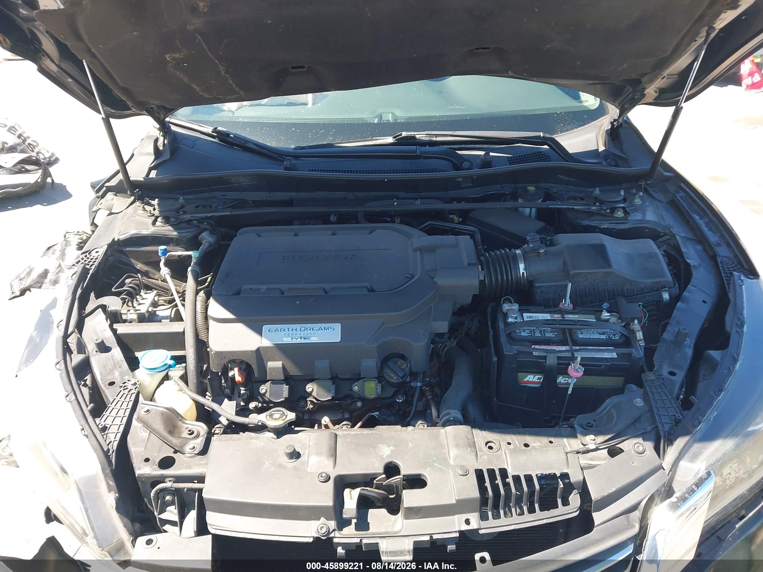 2014 Honda Accord Ex-l V-6 Black vin: 1HGCR3F85EA025304