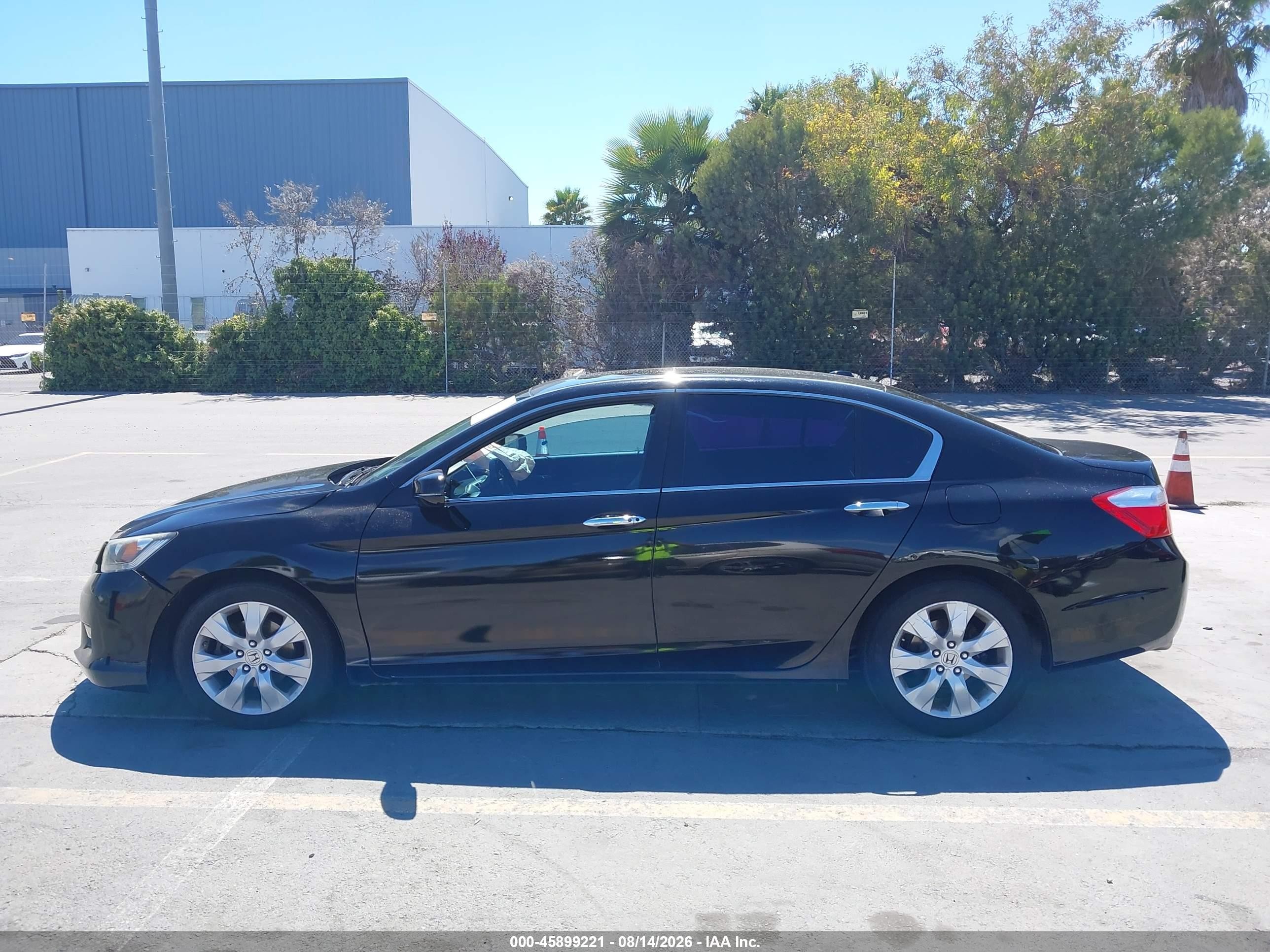 2014 Honda Accord Ex-l V-6 Black vin: 1HGCR3F85EA025304