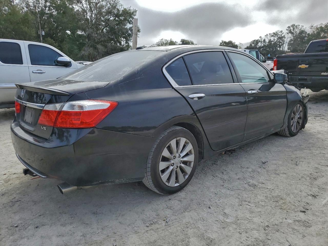 2014 Honda Accord Exl Черный vin: 1HGCR3F85EA032074
