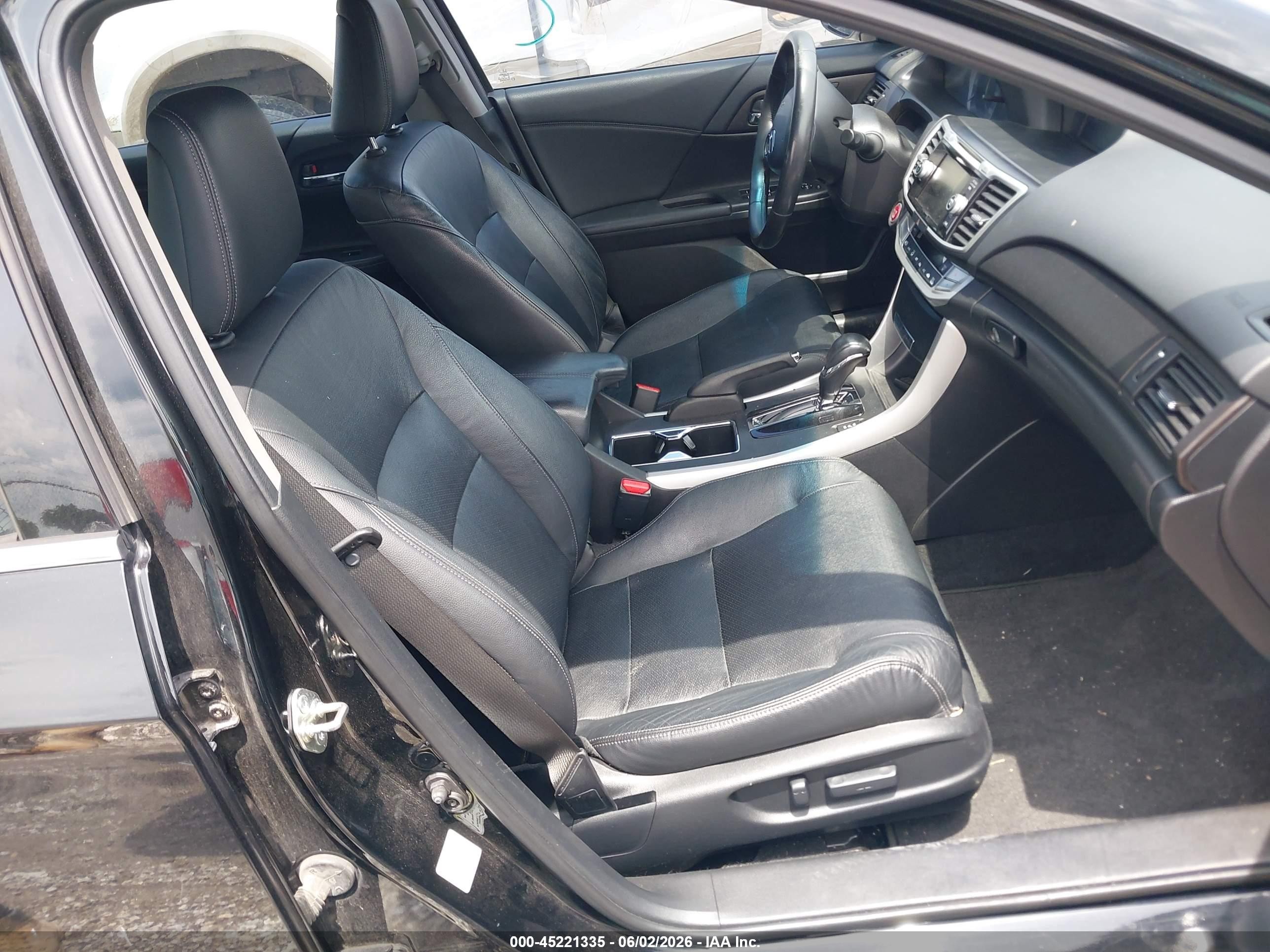 2015 Honda Accord Ex-l V-6 Black vin: 1HGCR3F85FA006513