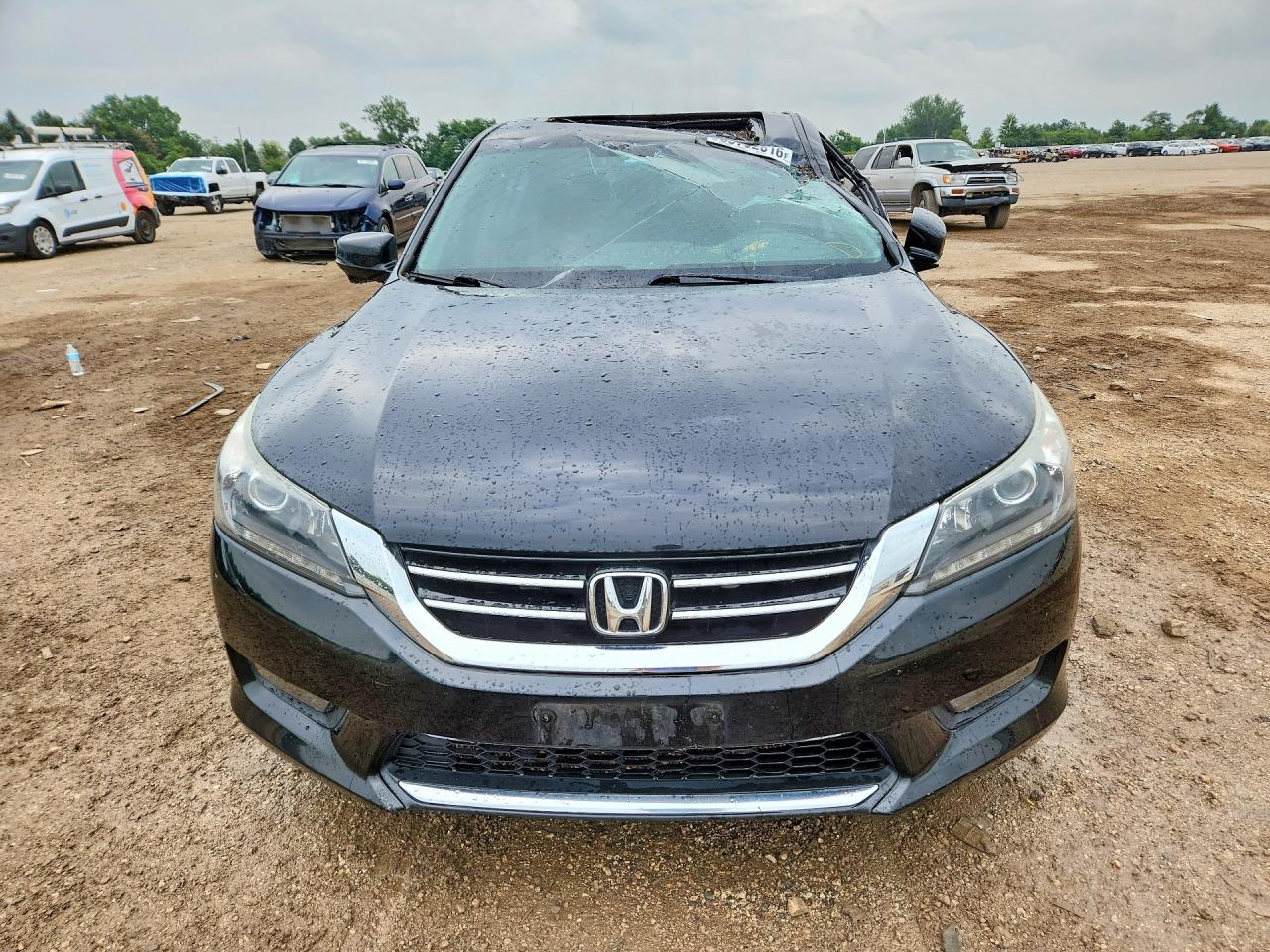 2015 Honda Accord Exl Черный vin: 1HGCR3F85FA010528