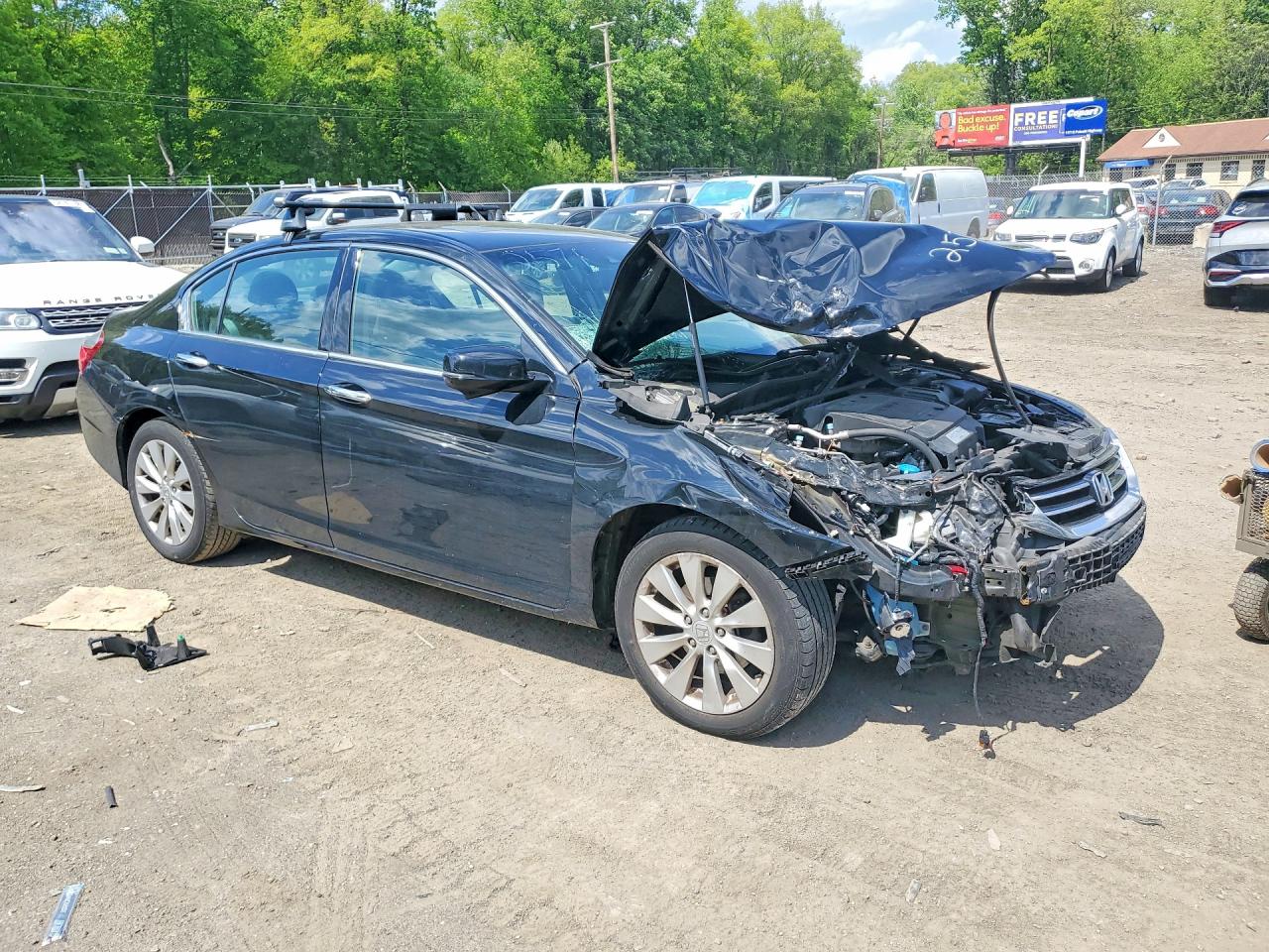 2015 Honda Accord Exl Black vin: 1HGCR3F85FA012571