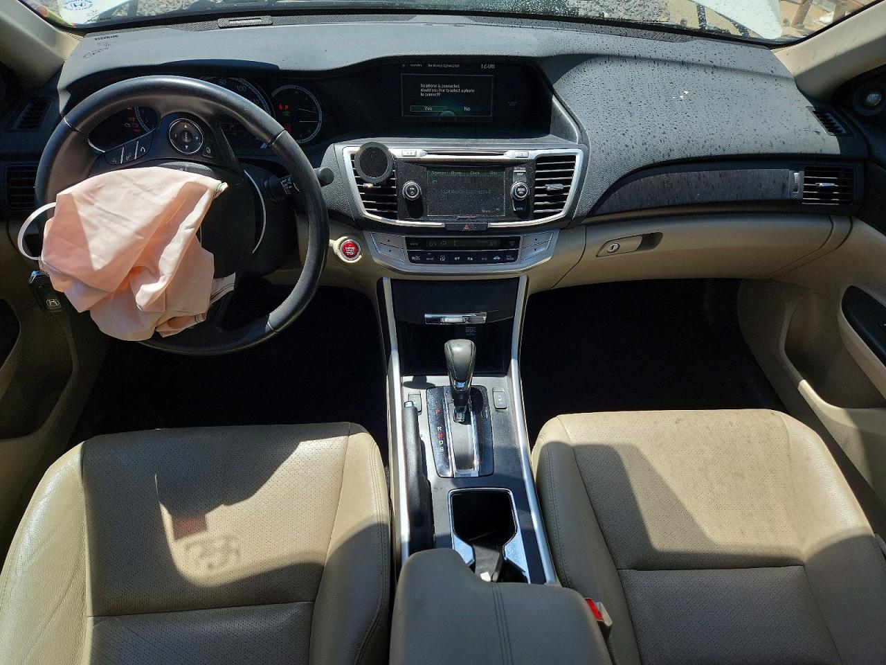 2015 Honda Accord Exl White vin: 1HGCR3F85FA014661