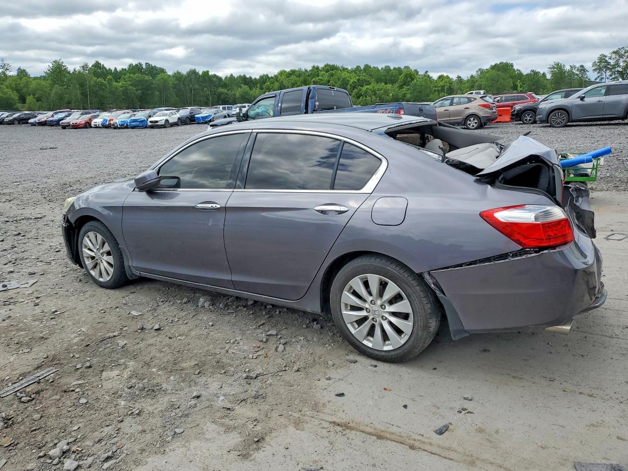 2015 Honda Accord Exl Gray vin: 1HGCR3F85FA016331