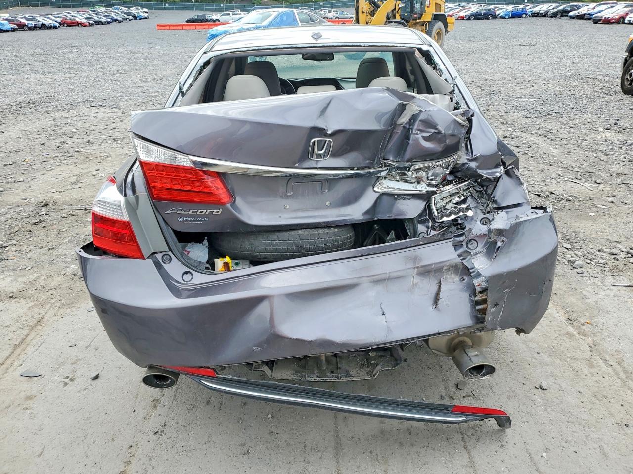 2015 Honda Accord Exl Gray vin: 1HGCR3F85FA016331