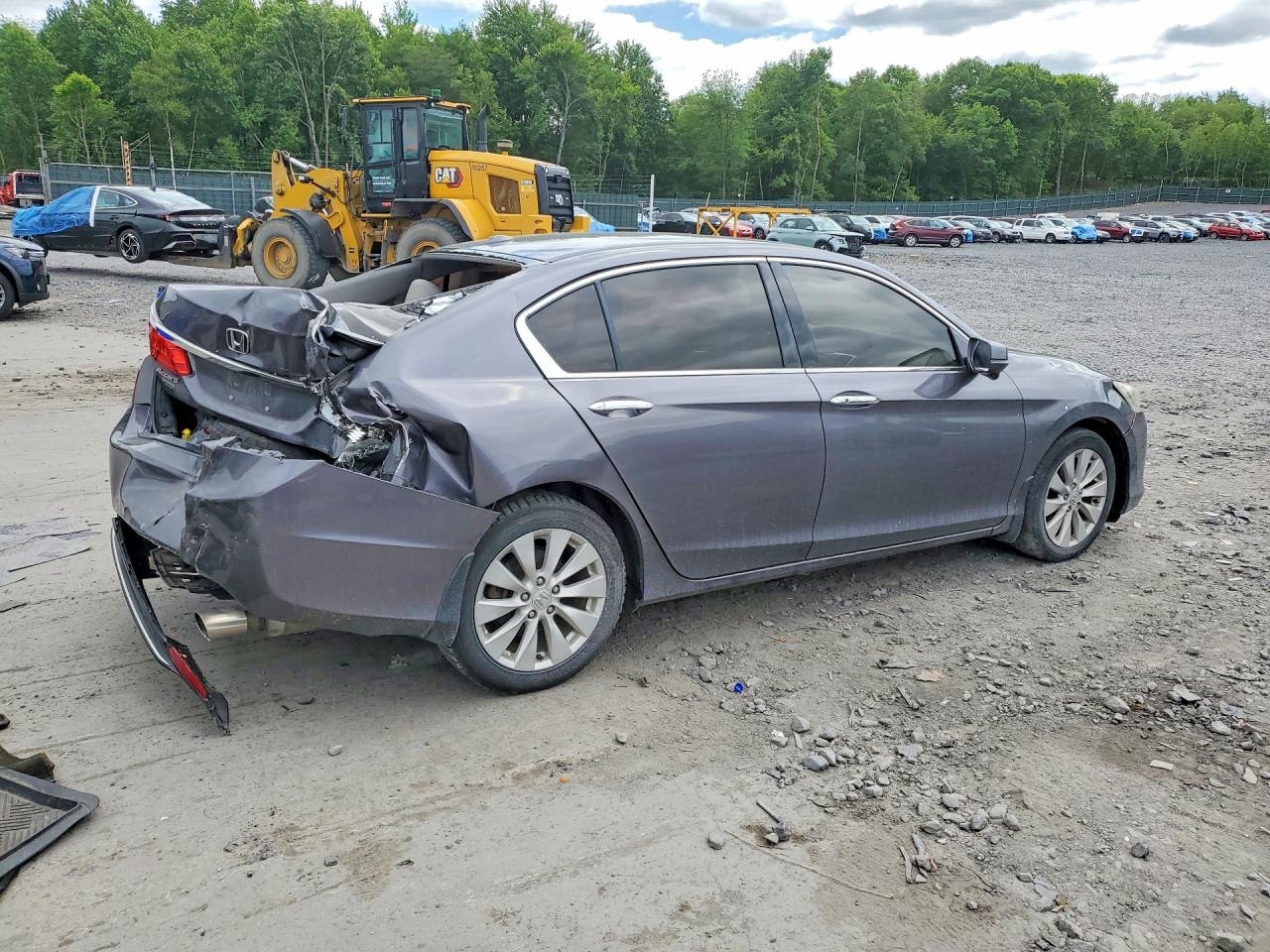 2015 Honda Accord Exl Gray vin: 1HGCR3F85FA016331
