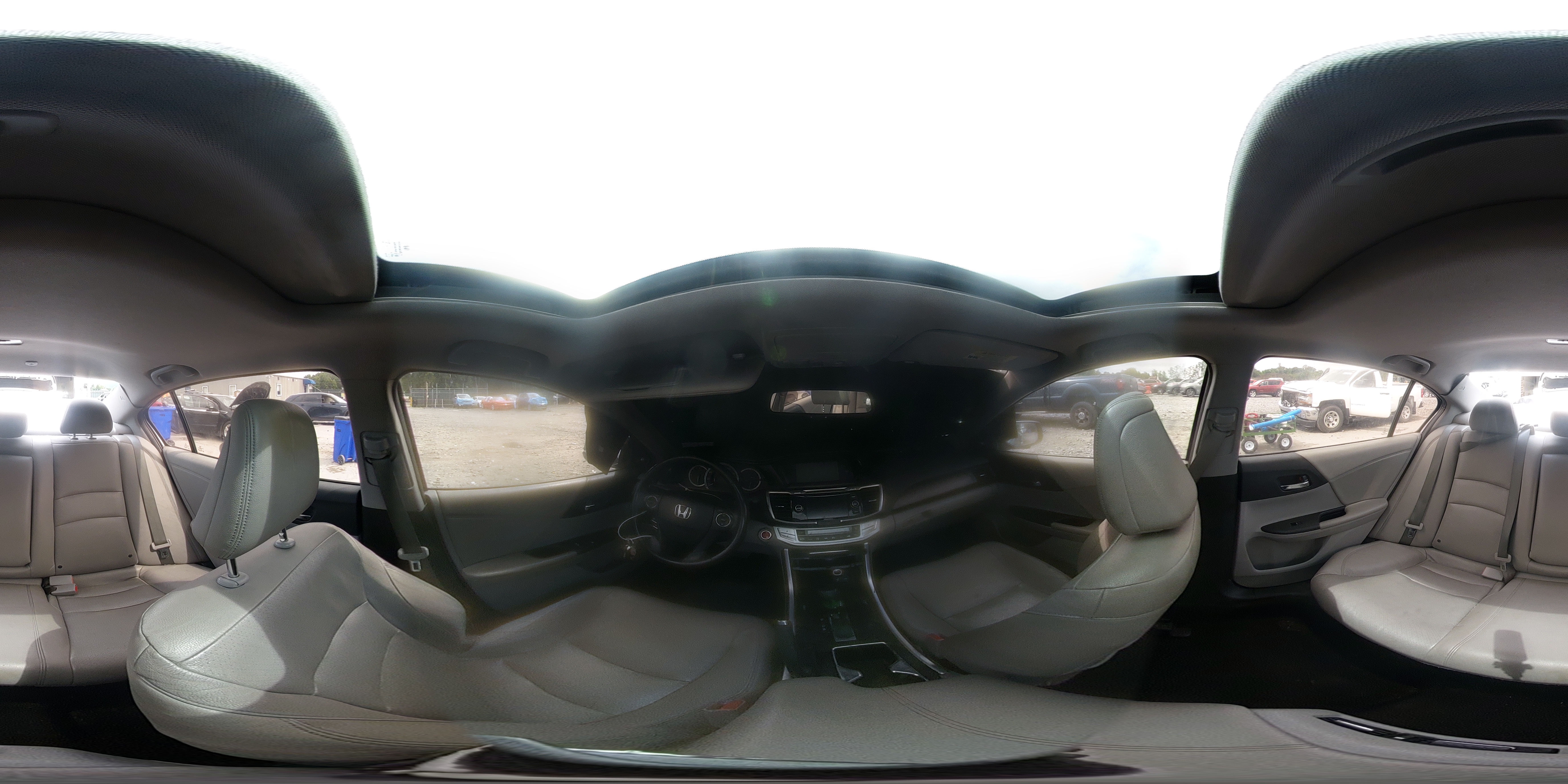 2015 Honda Accord Exl Gray vin: 1HGCR3F85FA016331