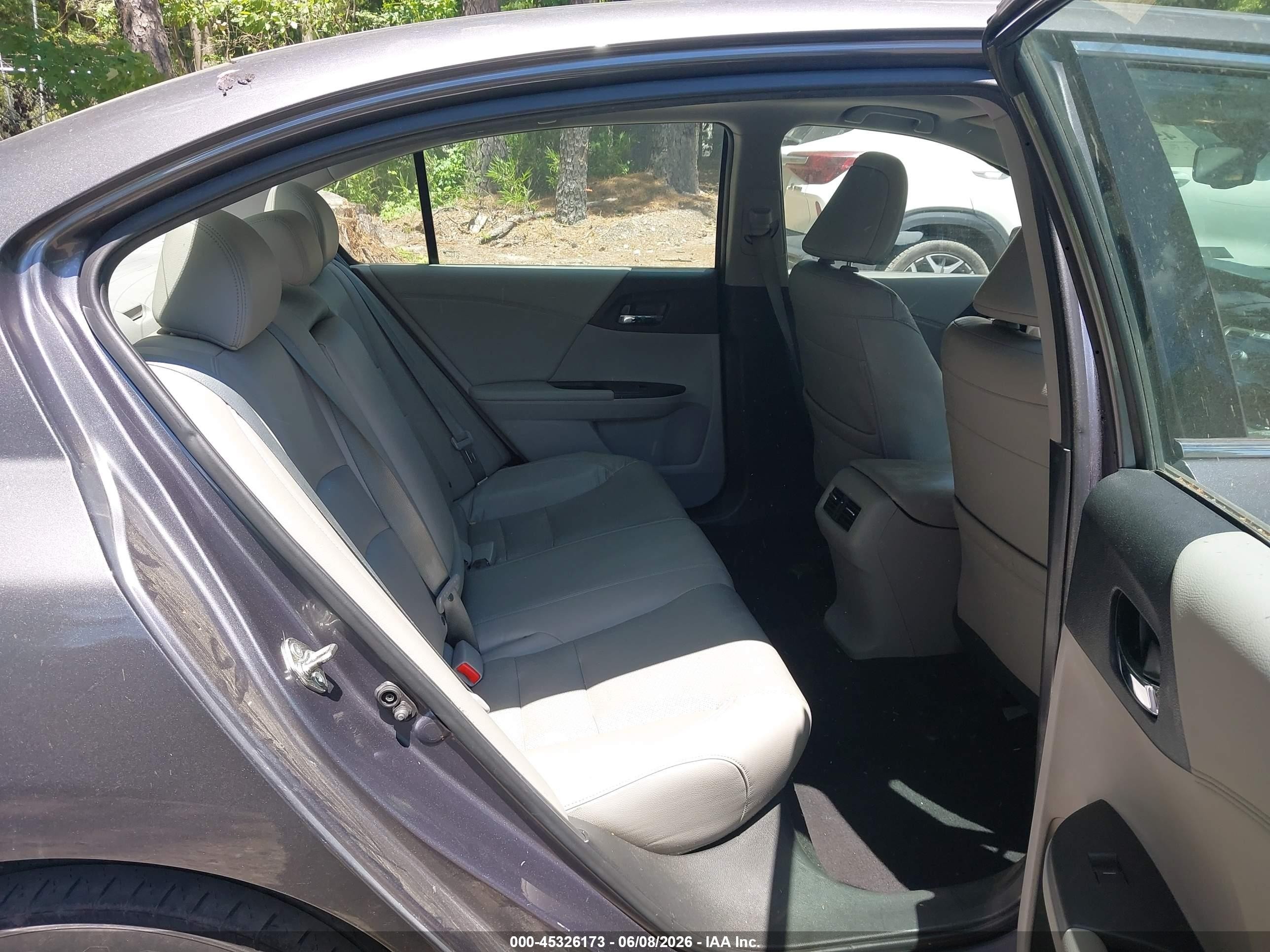 2015 Honda Accord Ex-l V-6 Gray vin: 1HGCR3F85FA022436