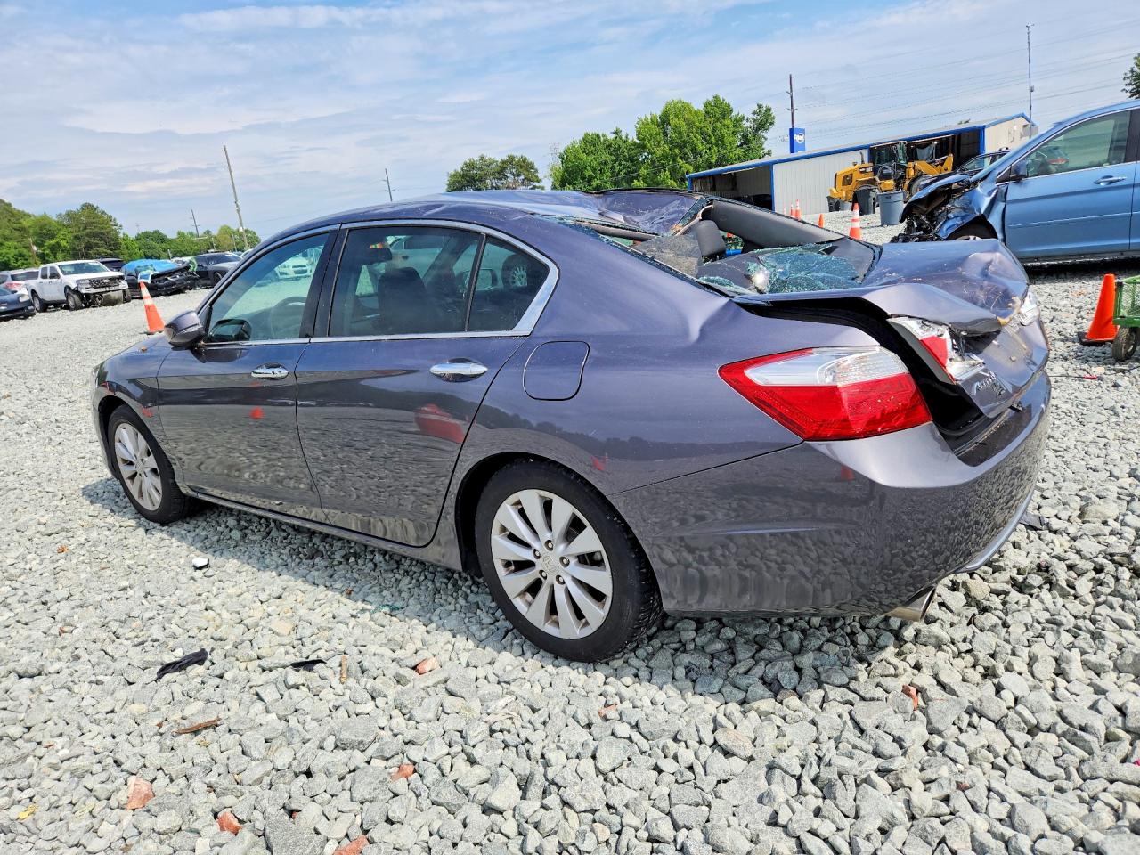 2015 Honda Accord Exl Gray vin: 1HGCR3F85FA023635