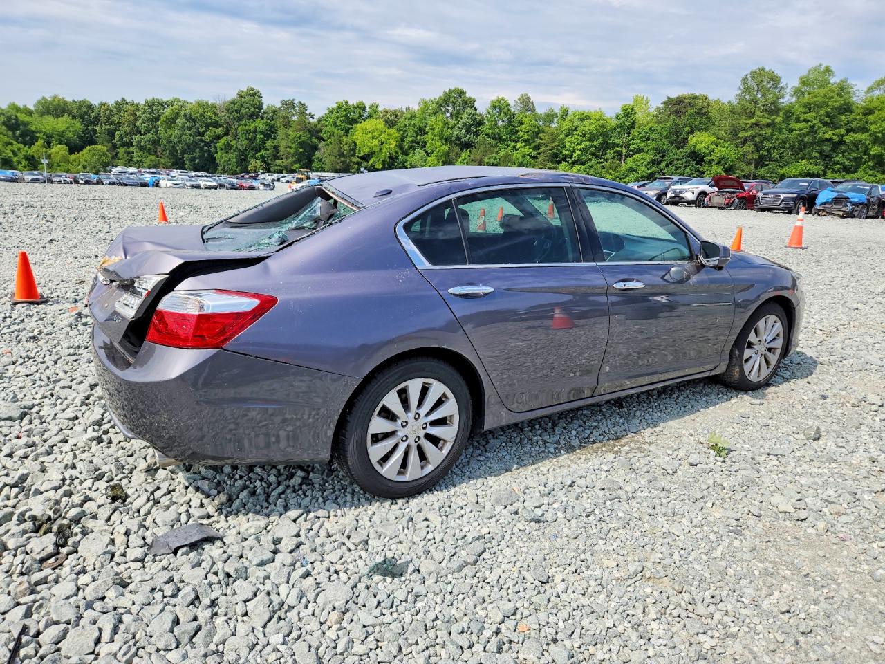 2015 Honda Accord Exl Gray vin: 1HGCR3F85FA023635
