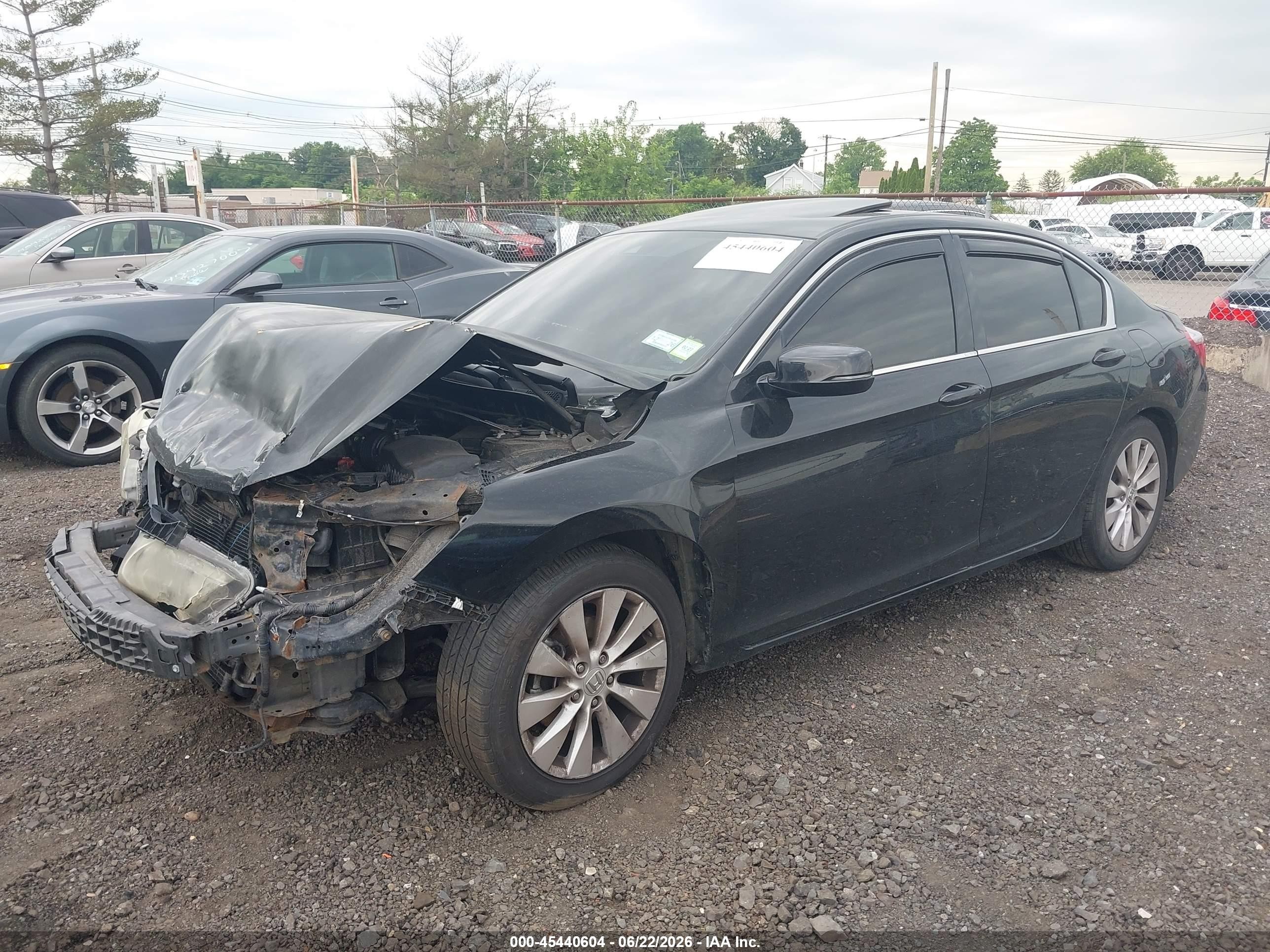 2015 Honda Accord Ex-l V-6 Черный vin: 1HGCR3F85FA033484