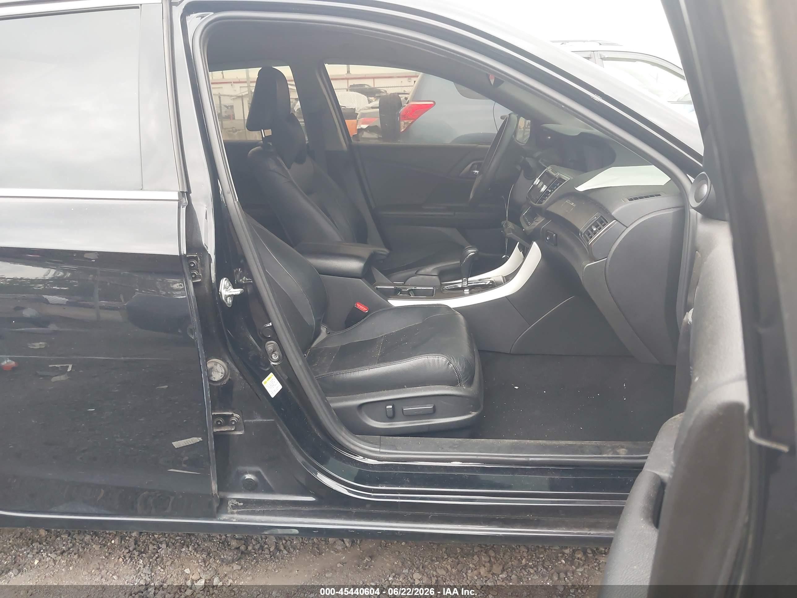 2015 Honda Accord Ex-l V-6 Черный vin: 1HGCR3F85FA033484