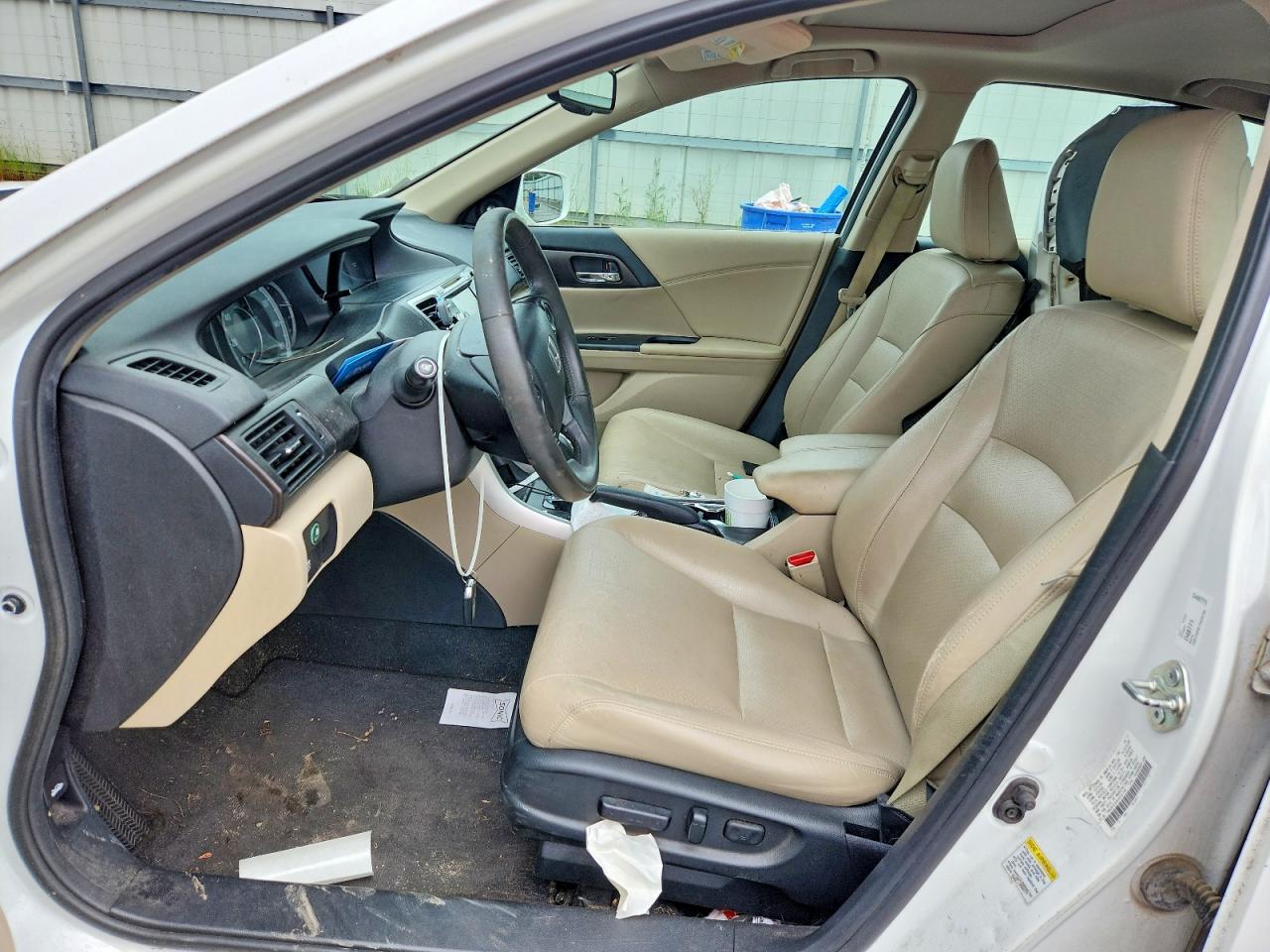 2015 Honda Accord Exl White vin: 1HGCR3F85FA035199