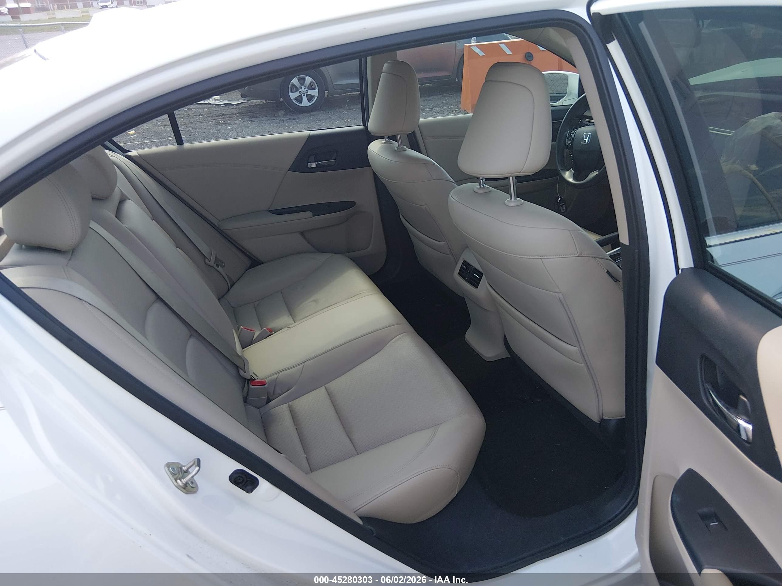 2017 Honda Accord Ex-l V6 Cream vin: 1HGCR3F85HA013108