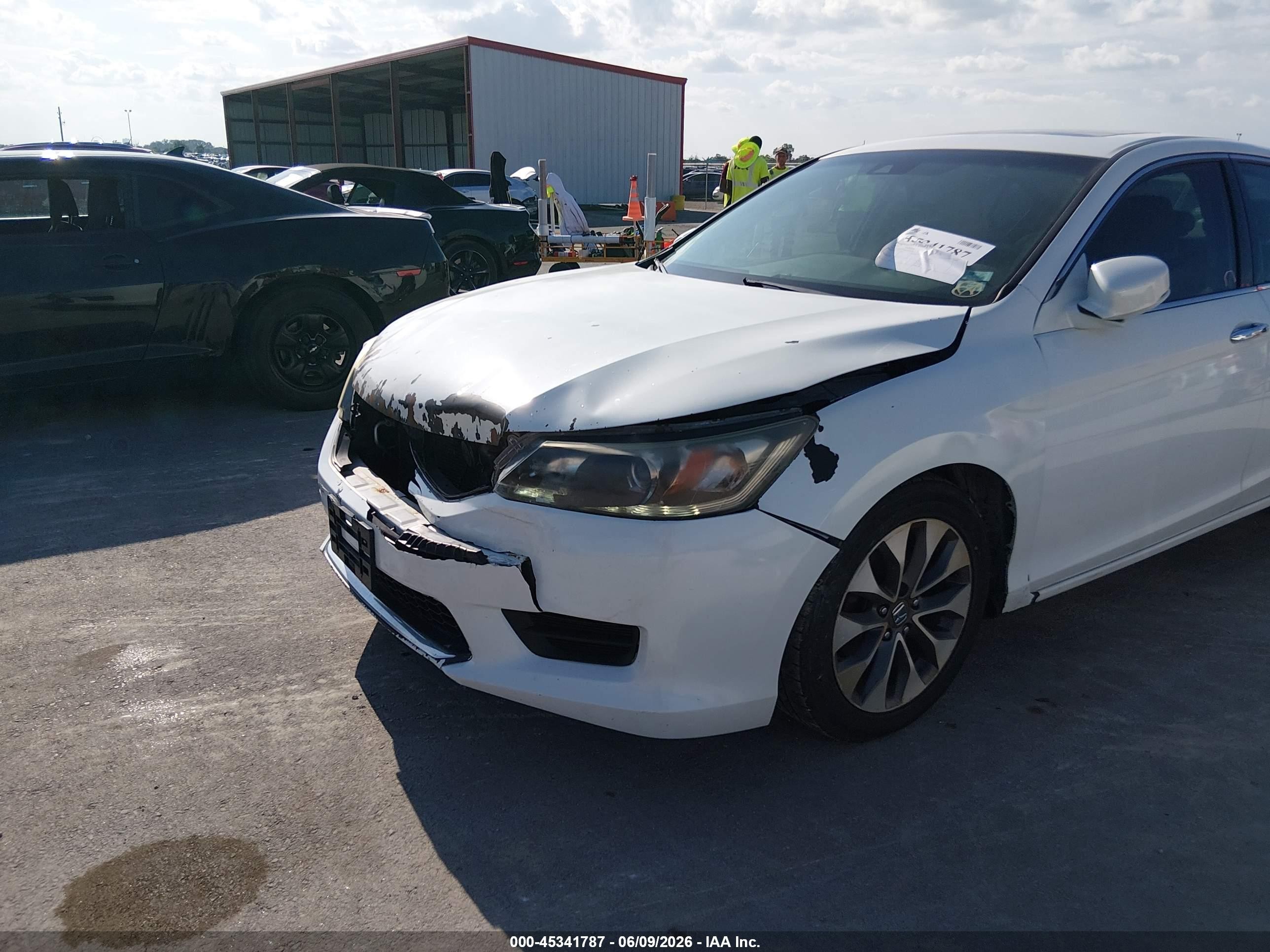 2013 Honda Accord Ex-l V-6 White vin: 1HGCR3F86DA005058