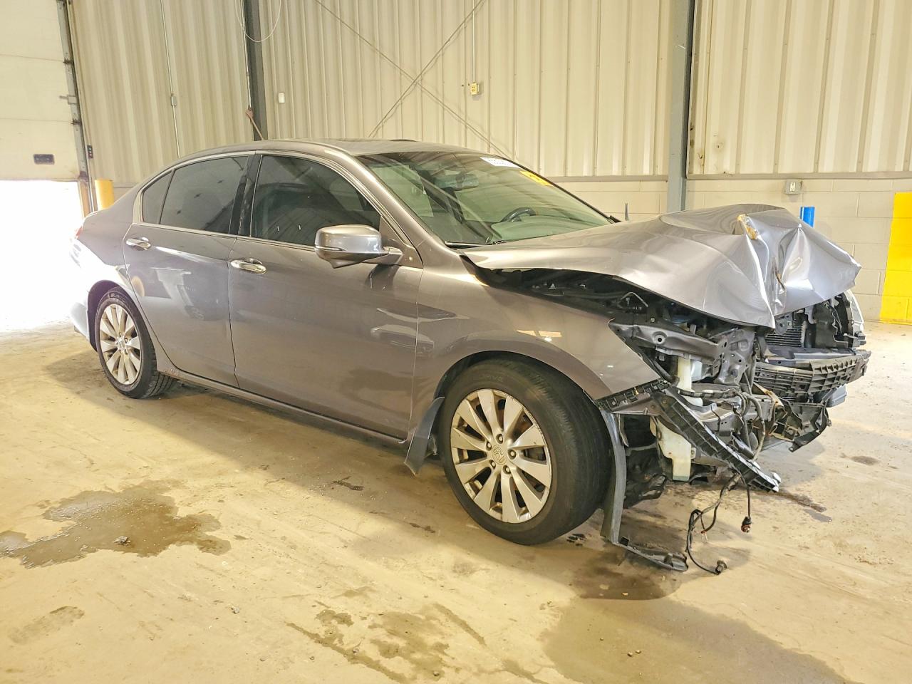 2013 Honda Accord Exl Gray vin: 1HGCR3F86DA005545