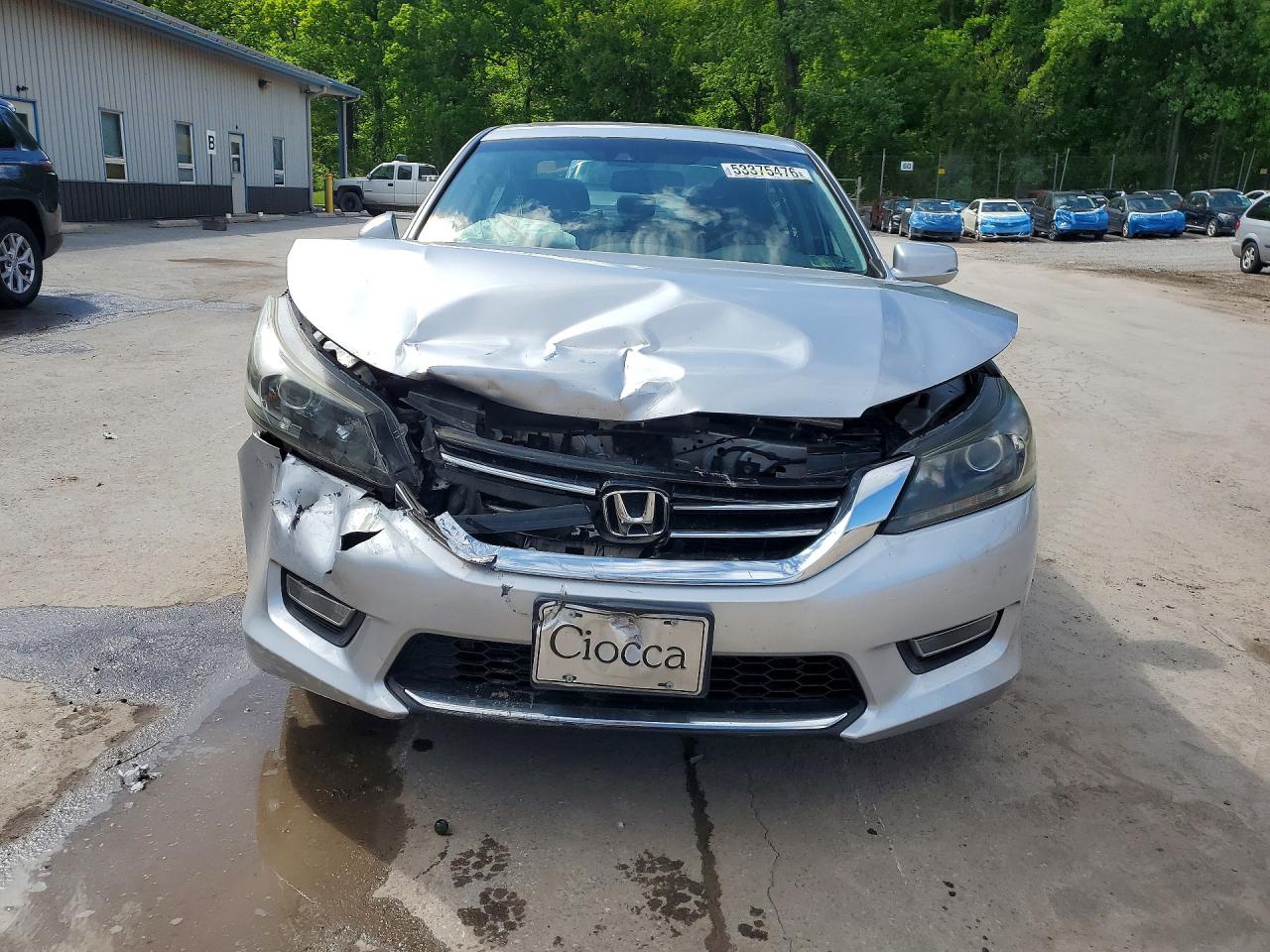 2013 Honda Accord Exl Серебряный vin: 1HGCR3F86DA009854